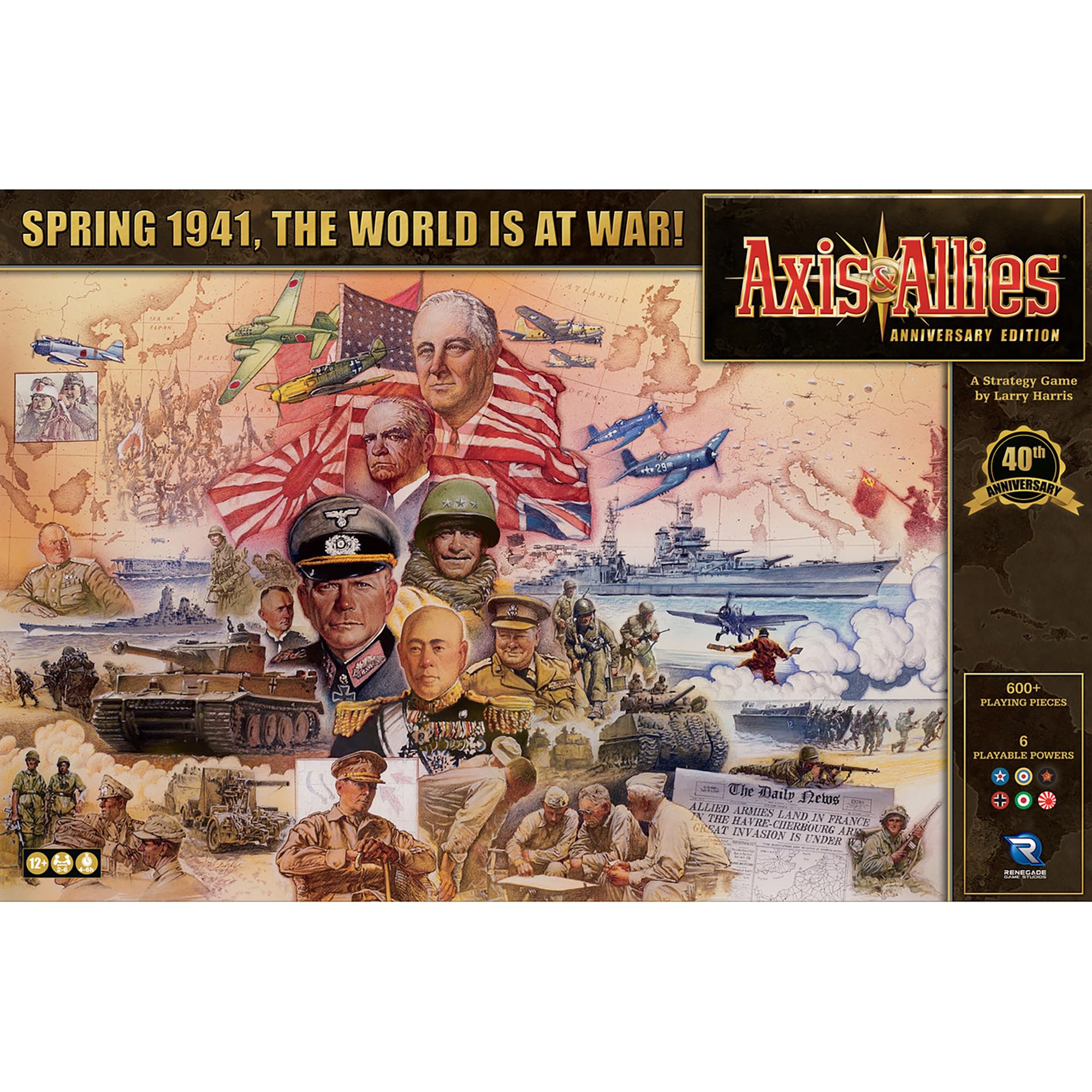 Foto 8 pulgar | Juego De Mesa Axis & Allies: Anniversary Edition Renegade - Venta Internacional.