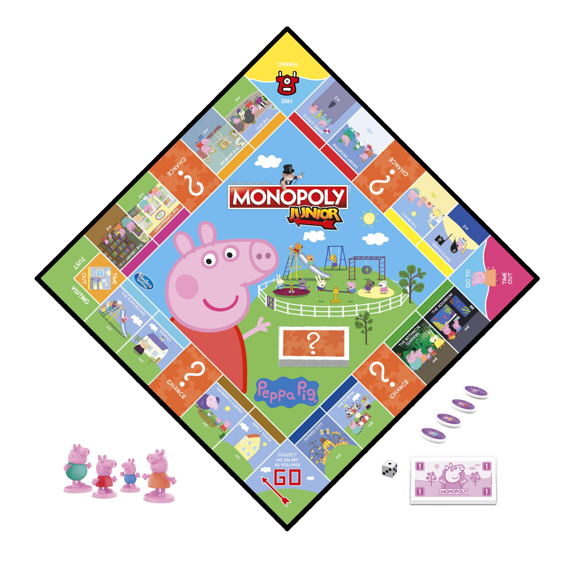 Foto 2 | Juego De Mesa Hasbro Gaming Monopoly Junior: Peppa Pig Edition - Venta Internacional.