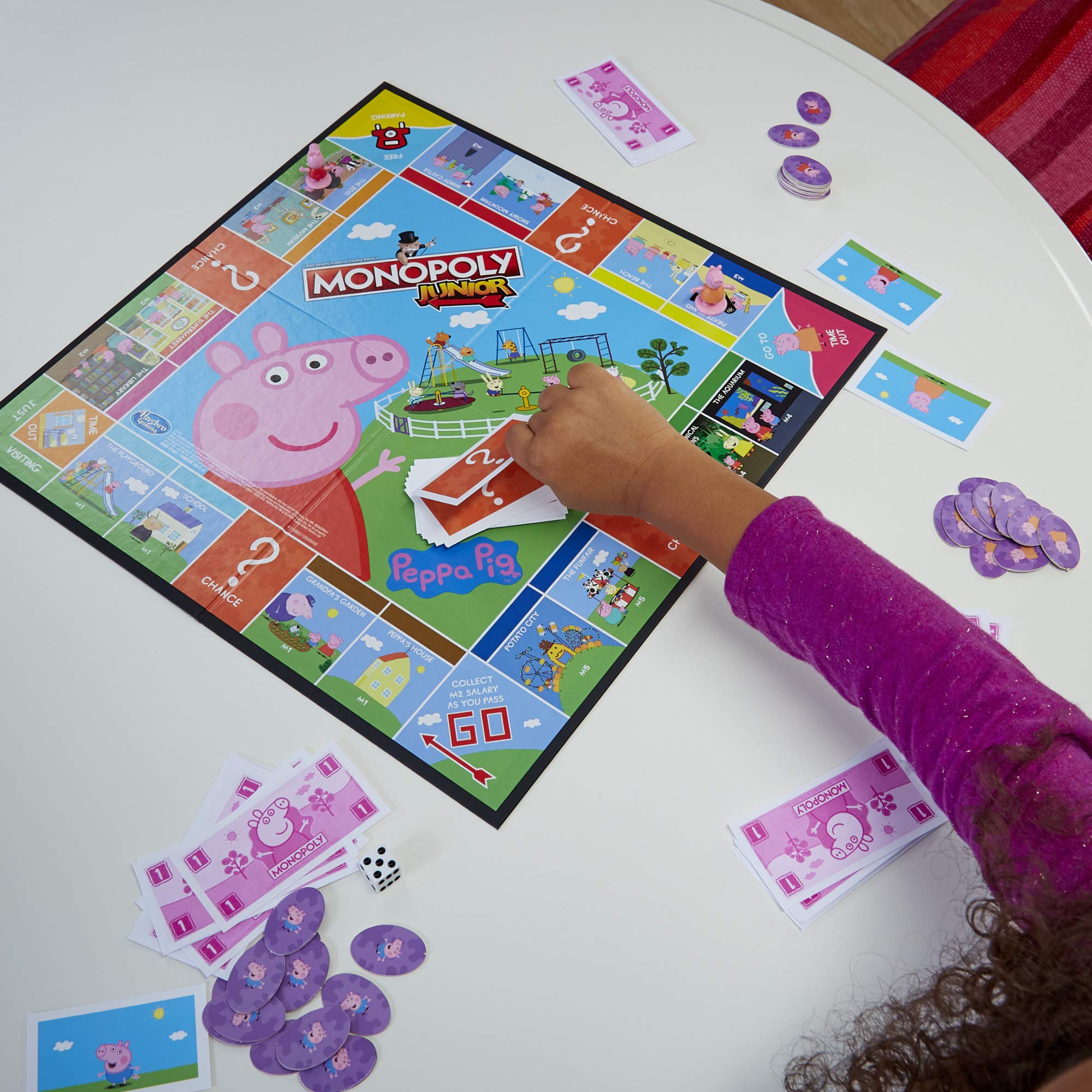Foto 4 | Juego De Mesa Hasbro Gaming Monopoly Junior: Peppa Pig Edition - Venta Internacional.