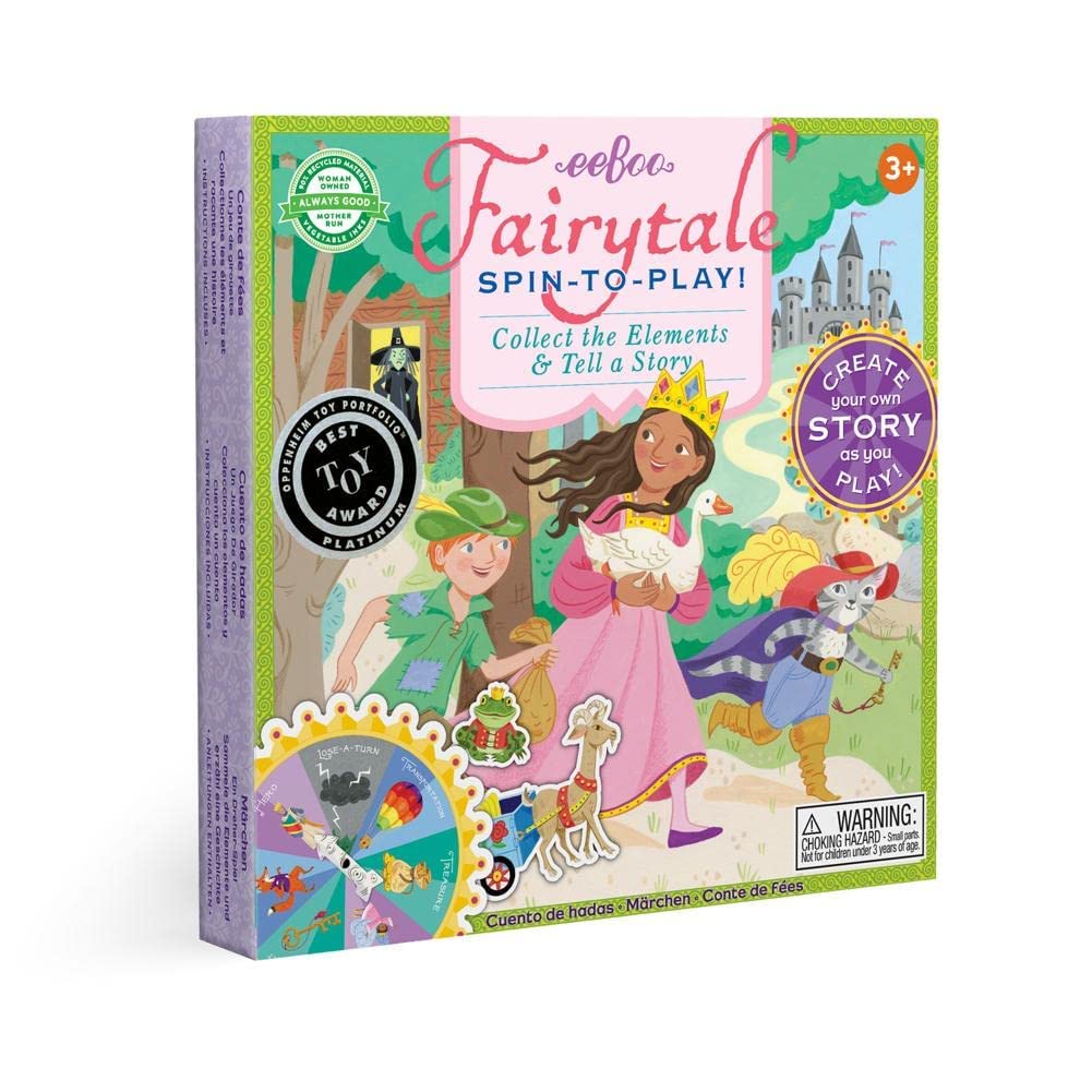 Foto 2 pulgar | Juego De Mesa Eeboo Fairytale Spinner Para 2 A 4 Jugadores O Más De 5 Años - Venta Internacional.