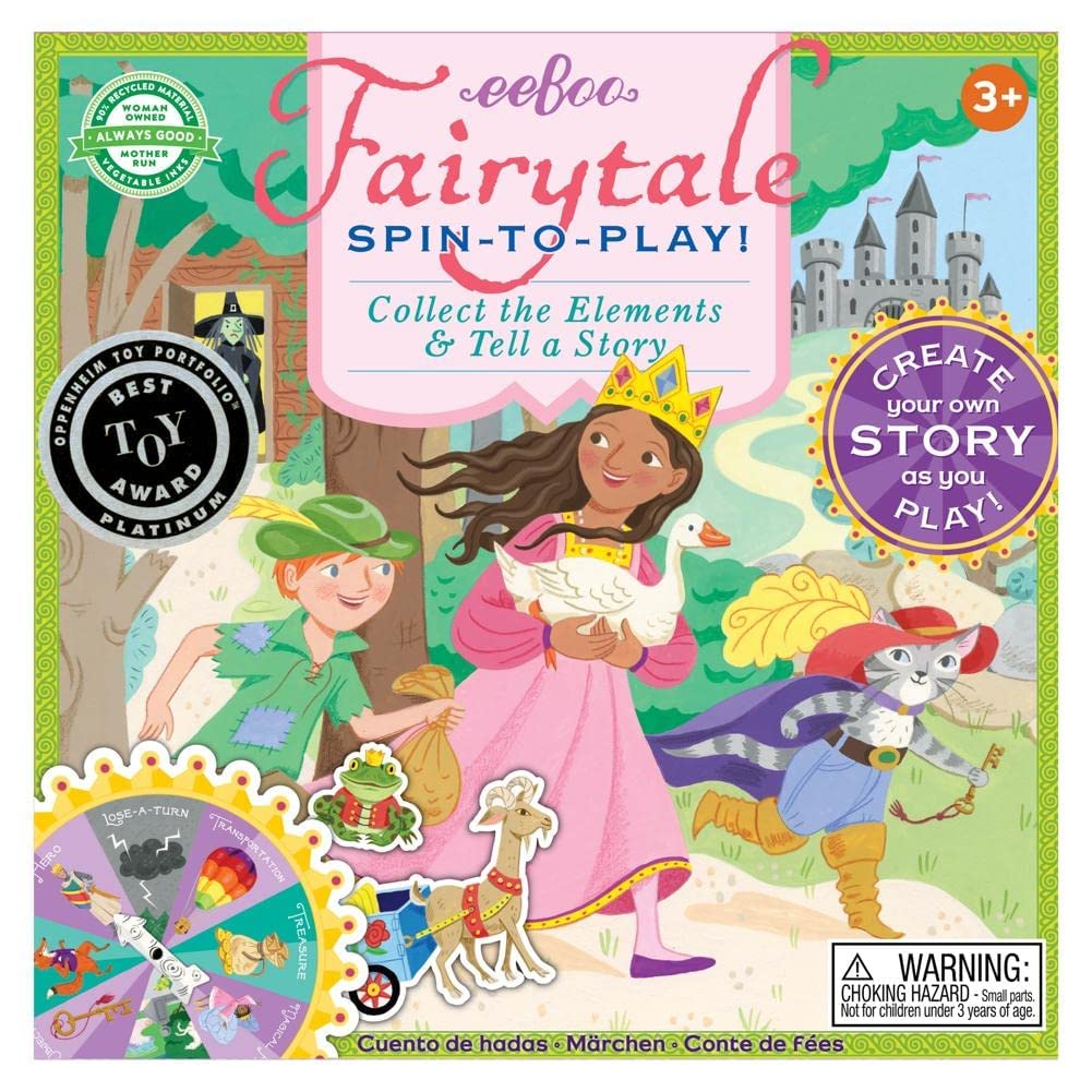 Foto 2 | Juego De Mesa Eeboo Fairytale Spinner Para 2 A 4 Jugadores O Más De 5 Años - Venta Internacional.