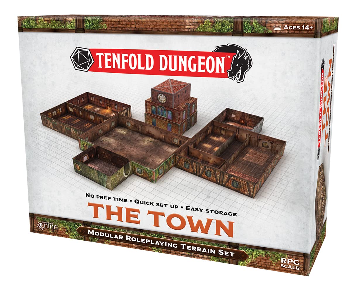 Foto 2 pulgar | Conjunto De Terreno: Gale Force Nine Tenfold Dungeon: The Town - Venta Internacional.