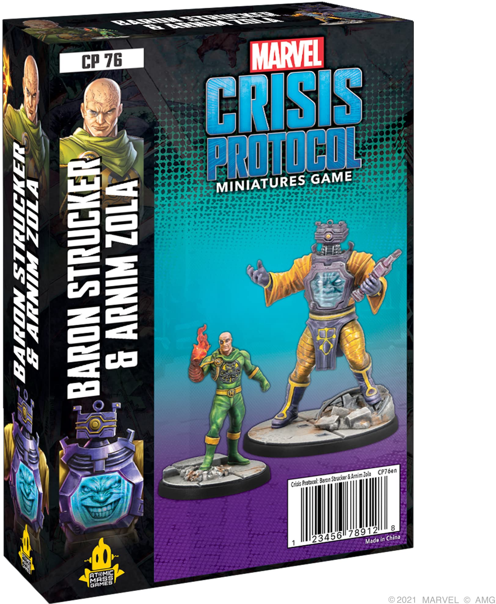 Paquete De Personajes Marvel Crisis Protocol Baron Strucker Y Arnim Zola - Venta Internacional.