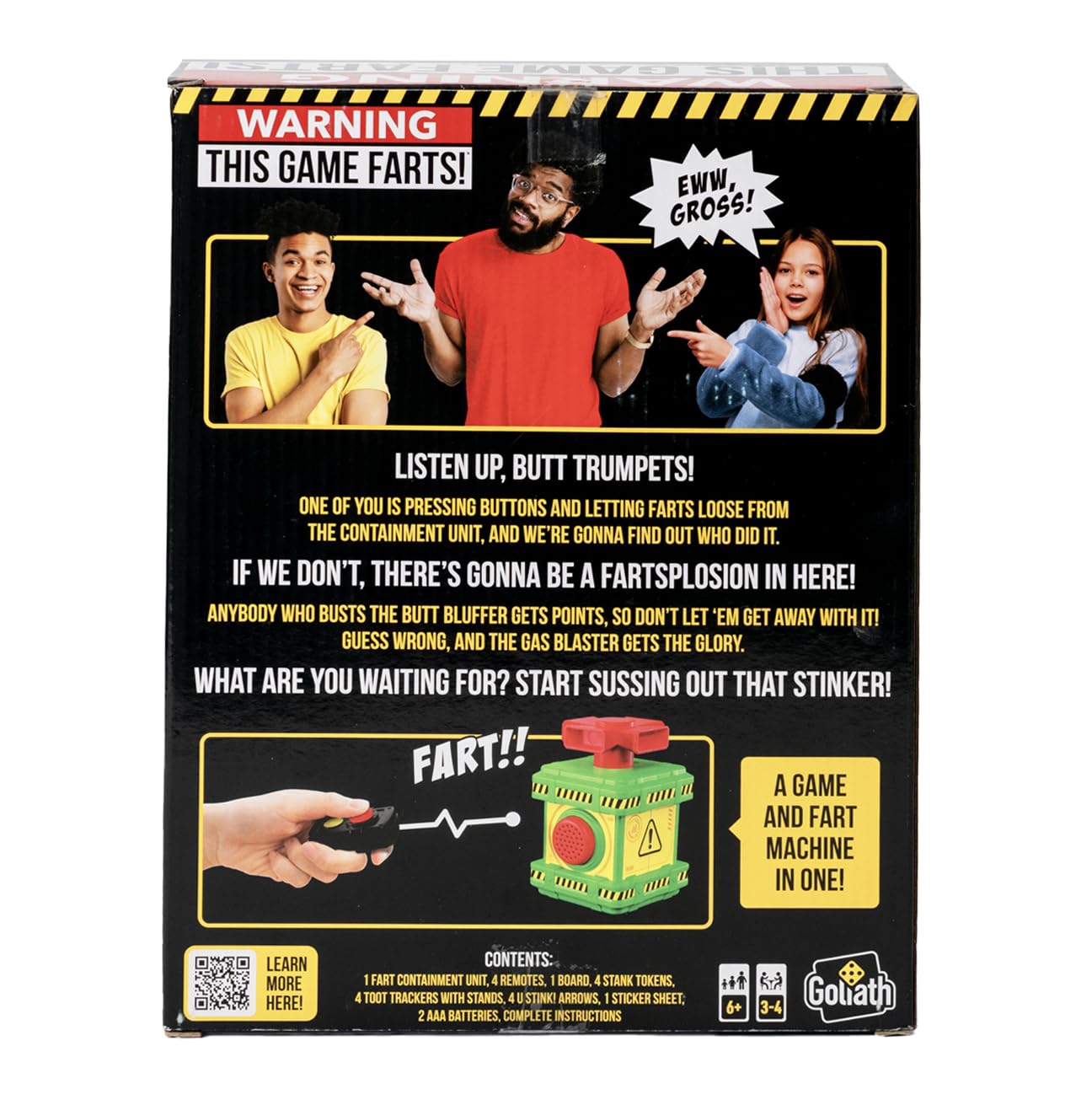 Foto 4 | Game Goliath Warning: Este Juego Atrae A 3-4 Jugadores, Mayores De 6 Años - Venta Internacional.