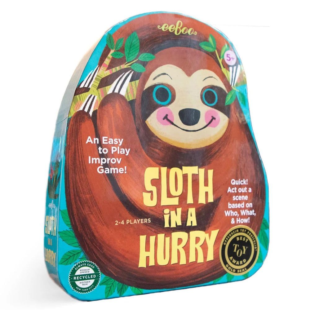 Foto 5 pulgar | Juego De Mesa De Acción Eeboo Sloth Lleva Más De 5 Años Con Prisa - Venta Internacional.