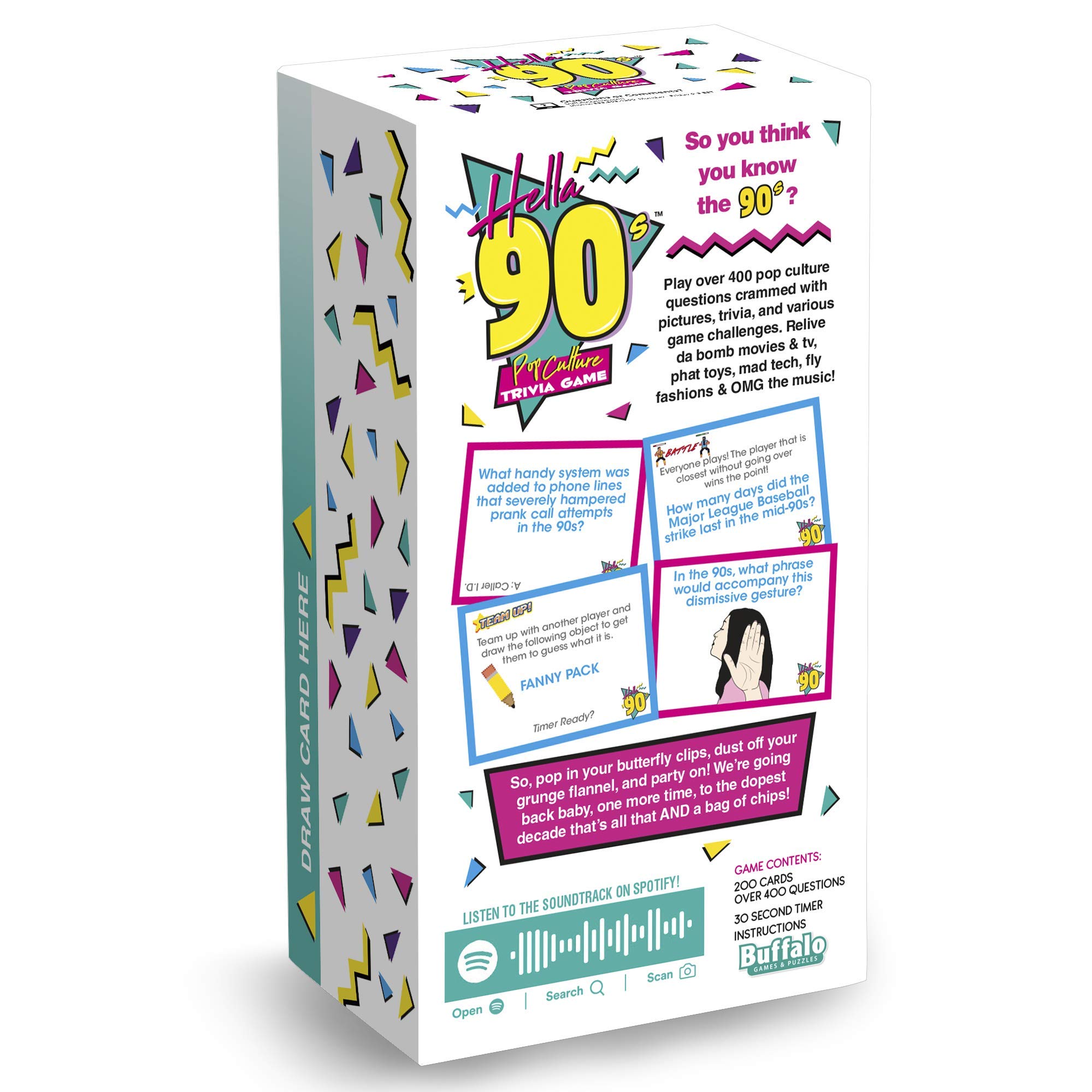 Foto 2 | Juego De Preguntas Buffalo Games Hella Pop Culture De Los 90 Con 400 Q - Venta Internacional.