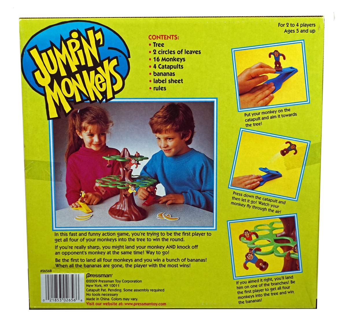 Foto 4 pulgar | Game Pressman Jumpin' Monkeys Catapult De 2 A 4 Jugadores Durante Más De 5 Años - Venta Internacional.