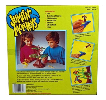 Foto 3 | Game Pressman Jumpin' Monkeys Catapult De 2 A 4 Jugadores Durante Más De 5 Años - Venta Internacional.
