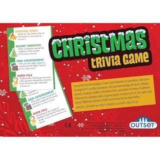 Foto 3 | Juego De Trivia Navideño Outset Media Con 70 Tarjetas De Trivia - Venta Internacional.