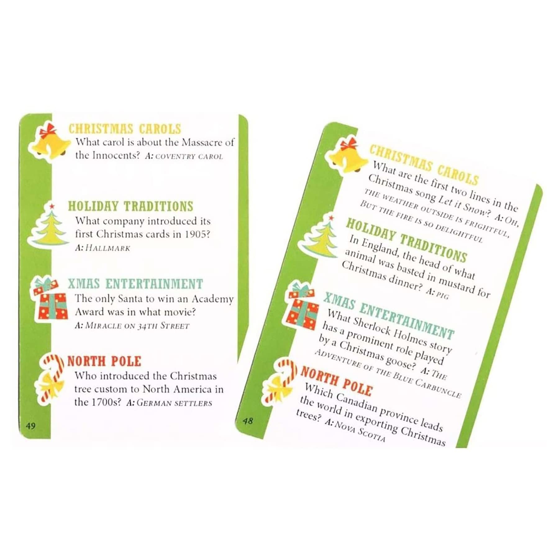 Foto 6 | Juego De Trivia Navideño Outset Media Con 70 Tarjetas De Trivia - Venta Internacional.