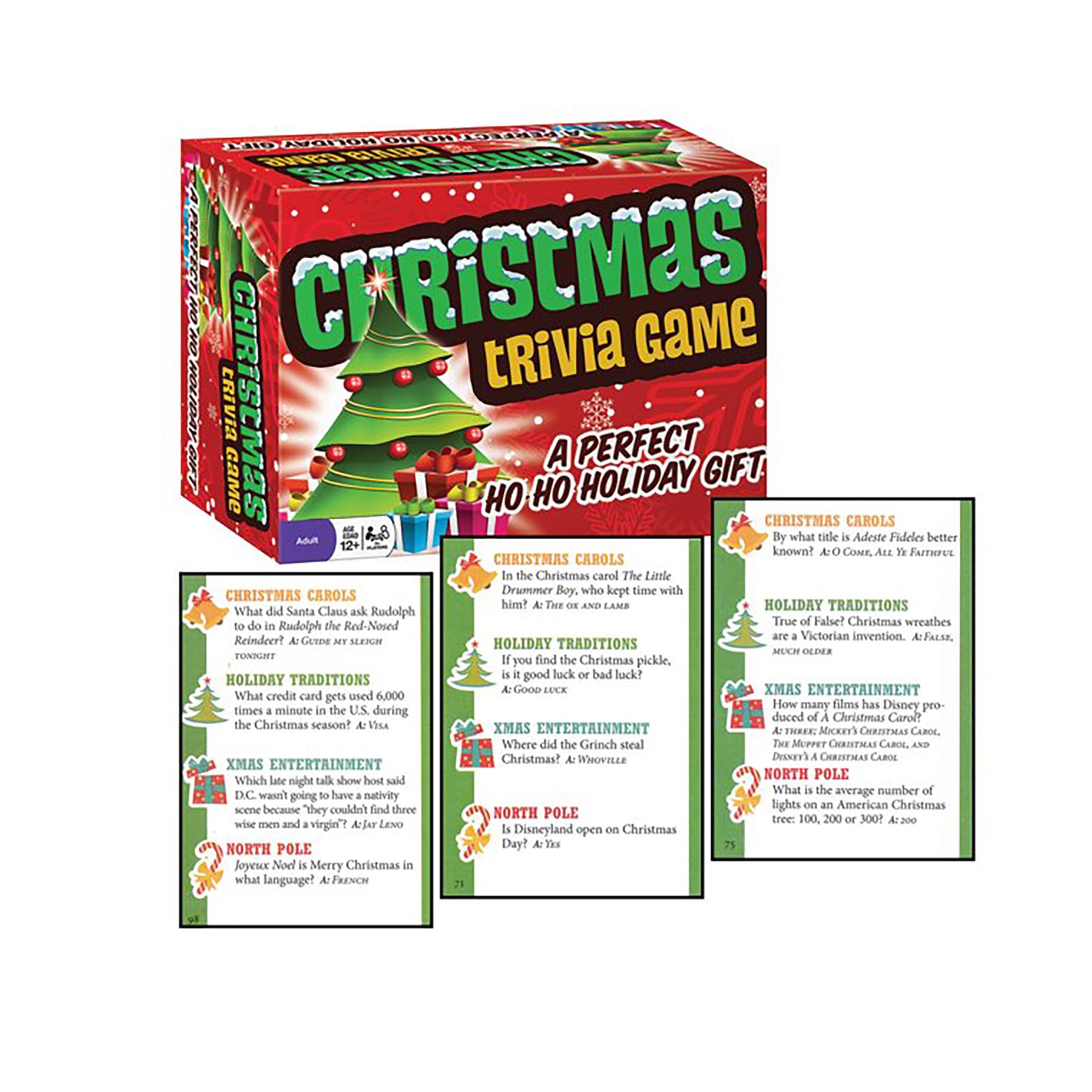 Foto 8 pulgar | Juego De Trivia Navideño Outset Media Con 70 Tarjetas De Trivia - Venta Internacional.