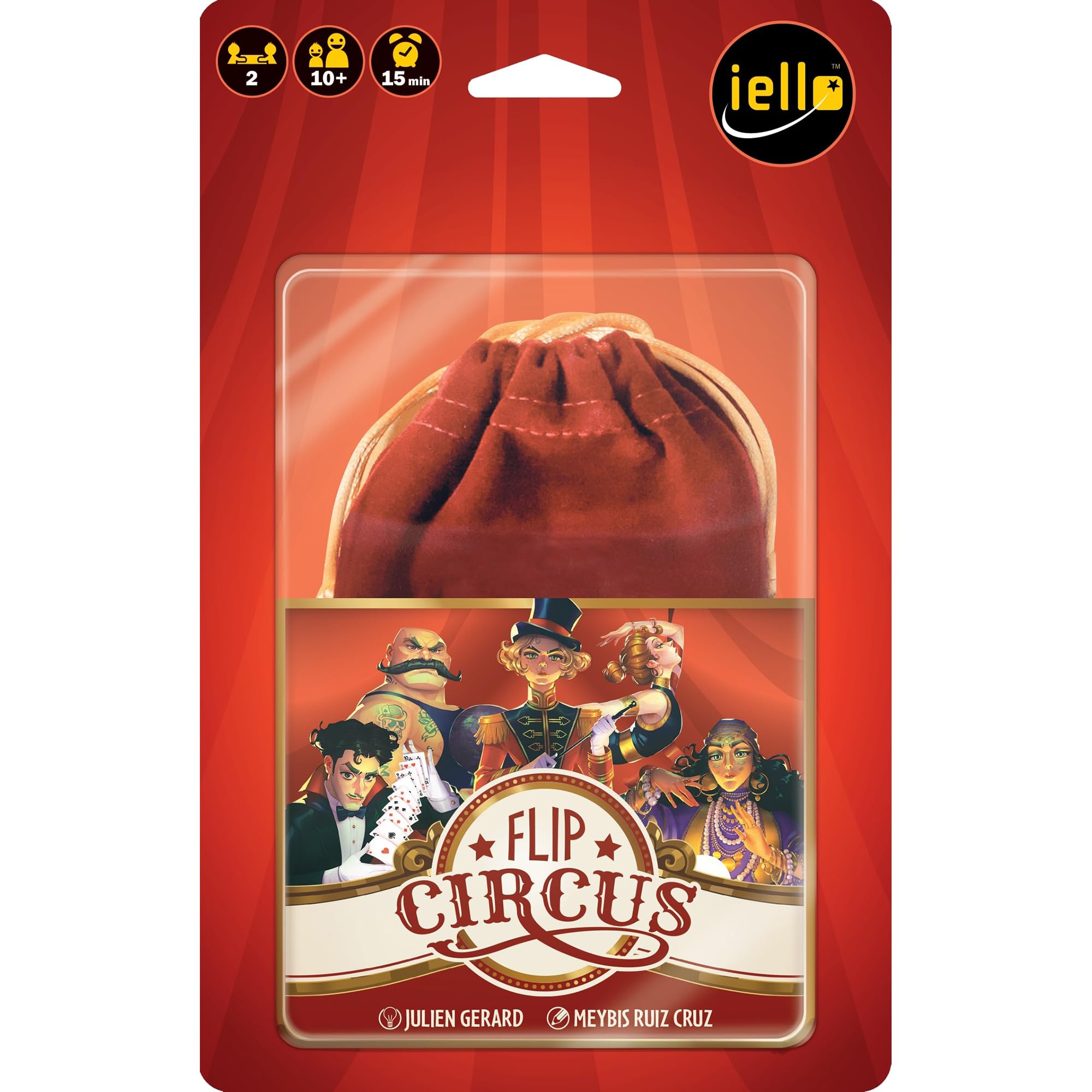 Juego De Mesa Iello Flip Circus Competitive Puzzle Para 2 Jugadores - Venta Internacional.