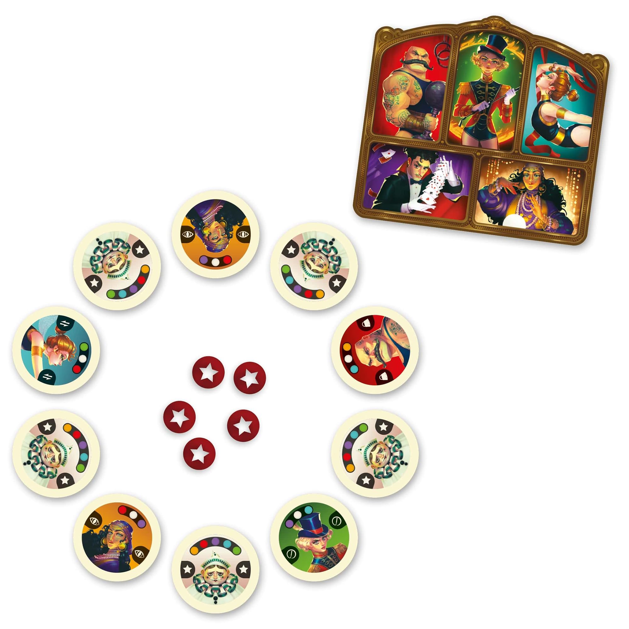Foto 4 | Juego De Mesa Iello Flip Circus Competitive Puzzle Para 2 Jugadores - Venta Internacional.