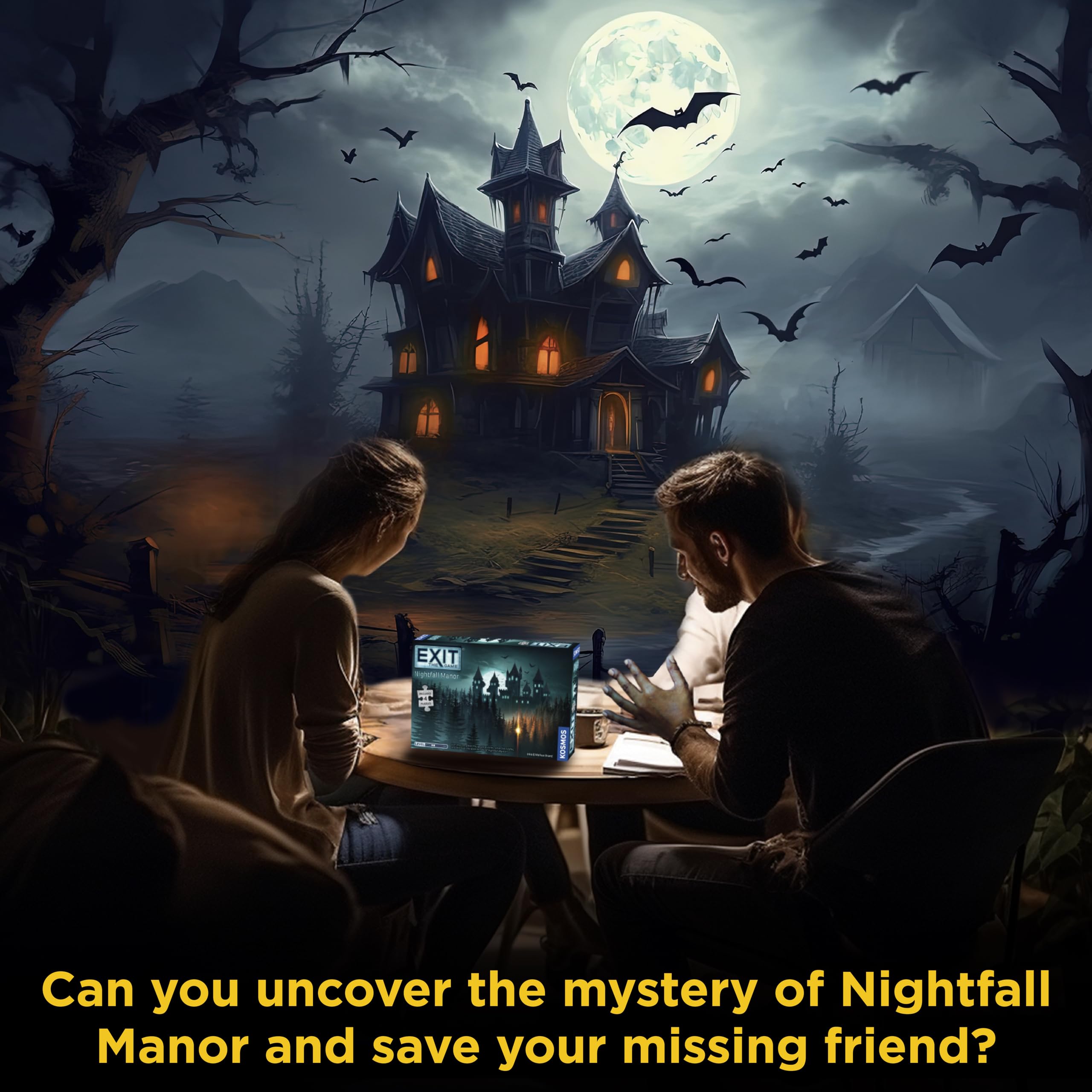 Foto 6 pulgar | Juego De Mesa Thames & Kosmos Exit: Nightfall Manor Con Rompecabezas - Venta Internacional.