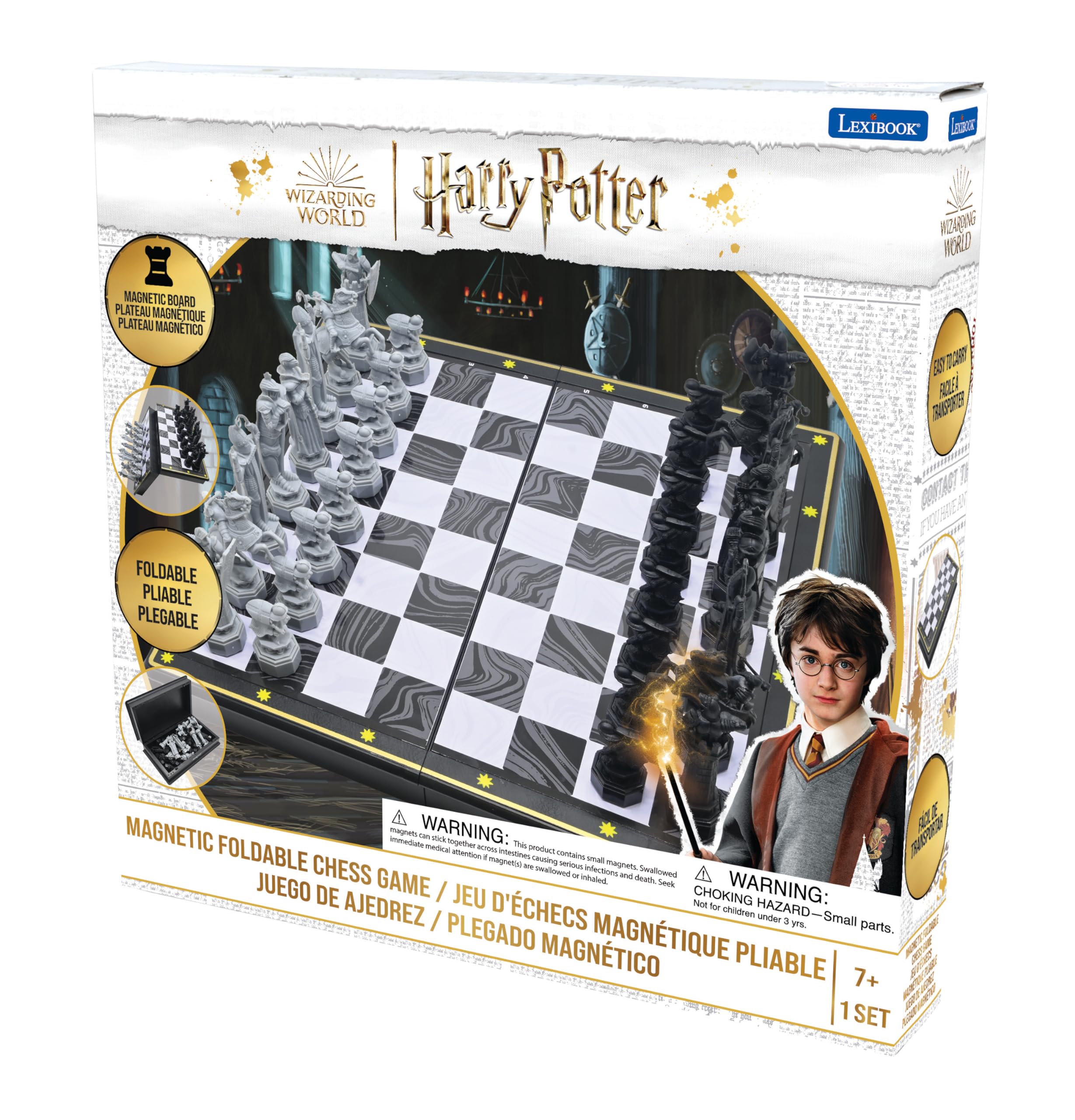 Foto 6 pulgar | Juego De Ajedrez Lexibook Harry Potter, Tablero Magnético Plegable - Venta Internacional.