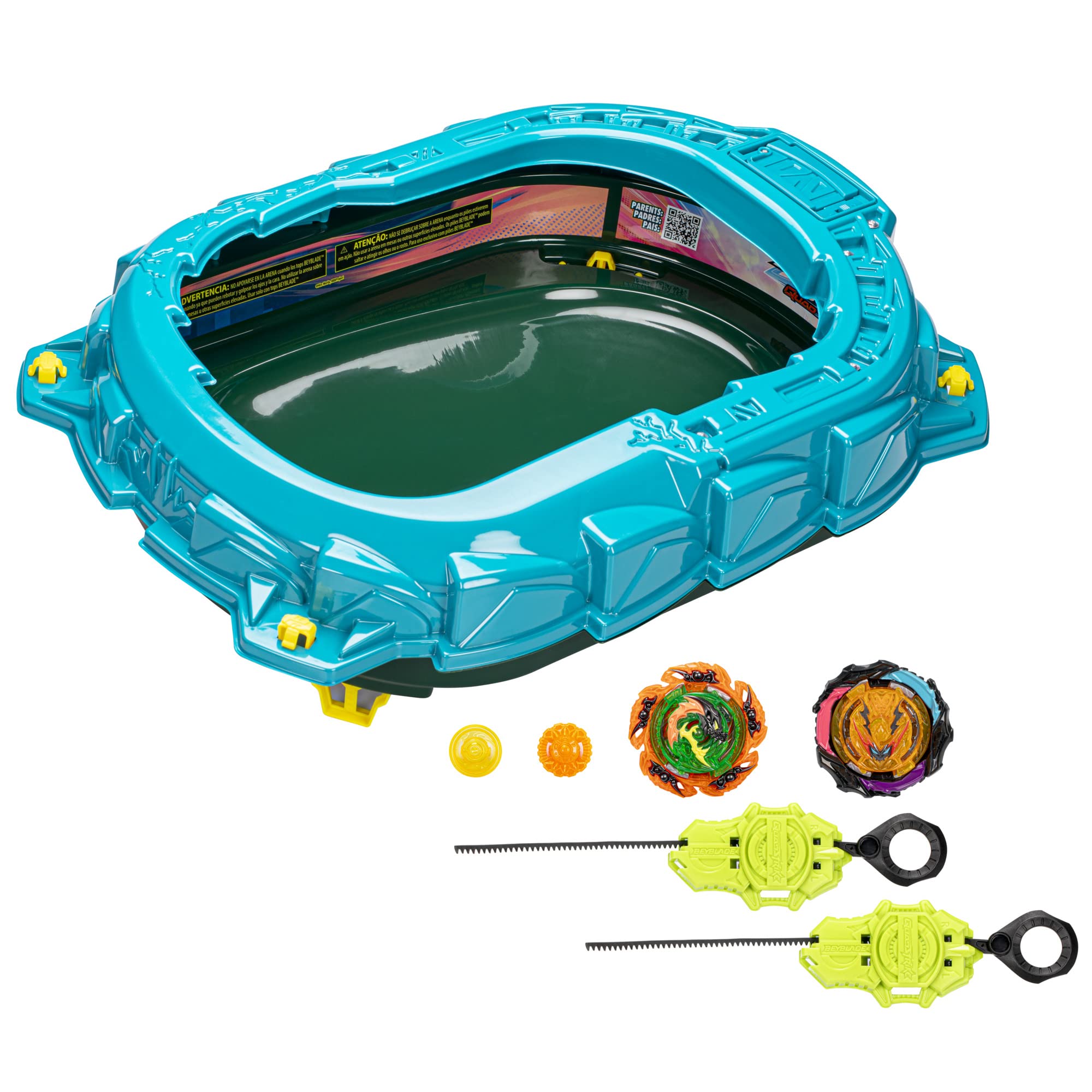 Foto 2 pulgar | Set De Combate Beyblade Burst Quadstrike Light Ignite Con Estadio - Venta Internacional.
