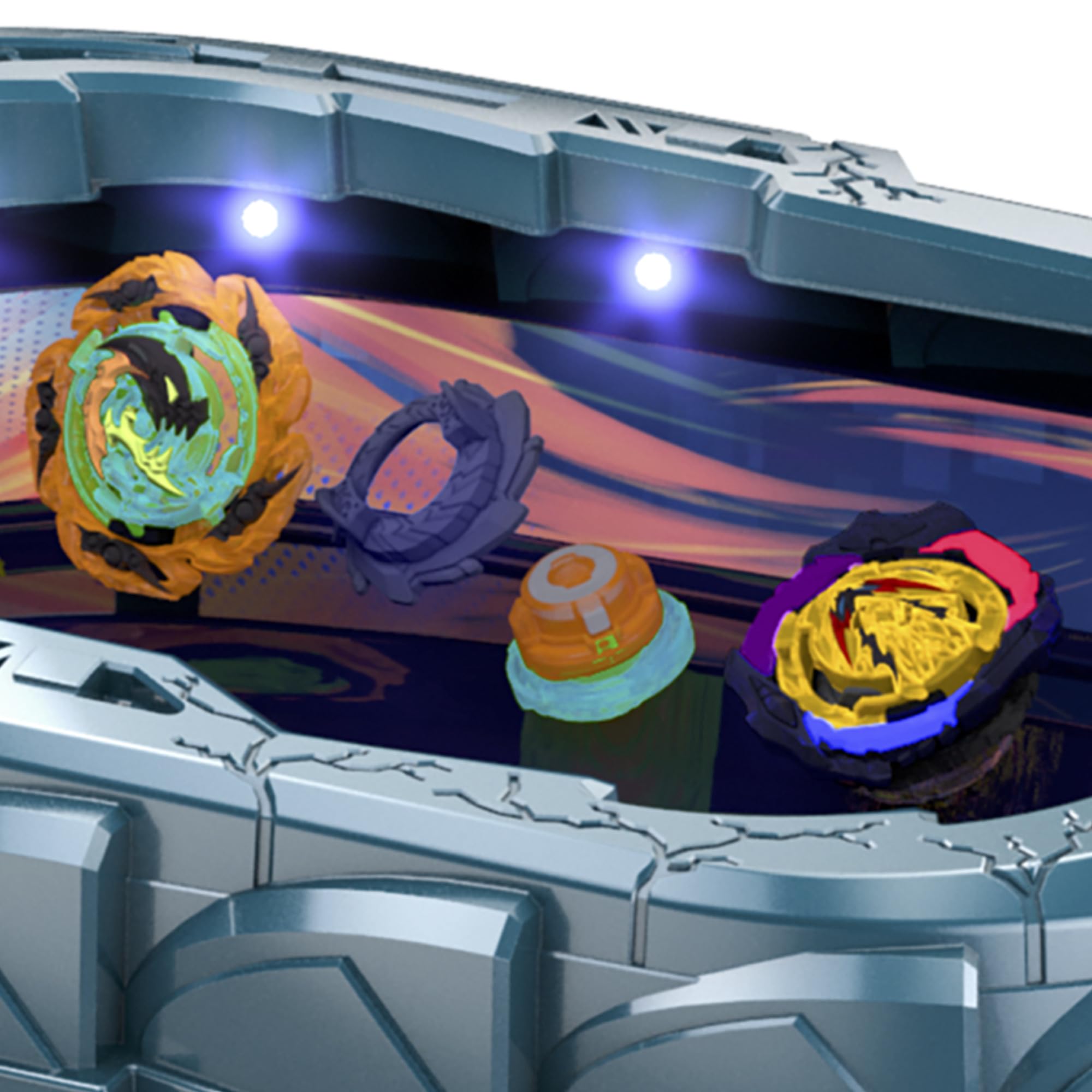 Foto 6 pulgar | Set De Combate Beyblade Burst Quadstrike Light Ignite Con Estadio - Venta Internacional.