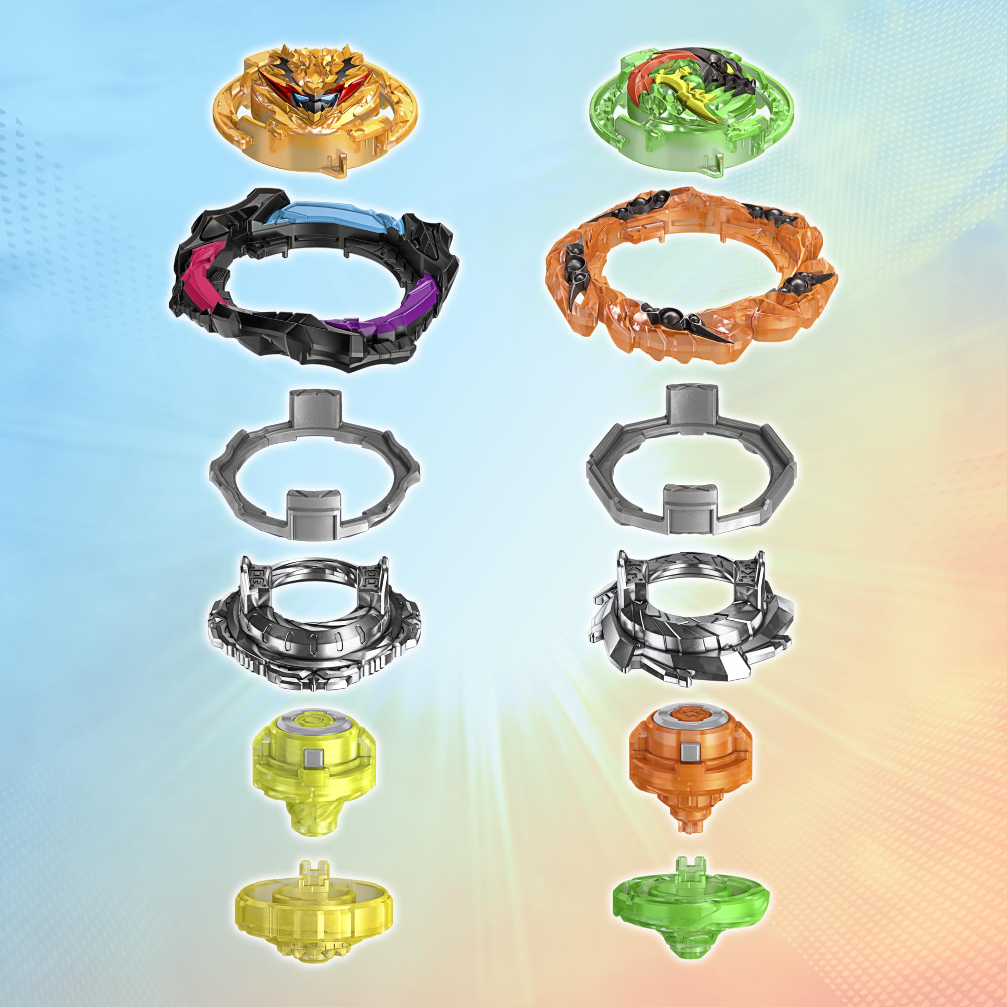 Foto 8 pulgar | Set De Combate Beyblade Burst Quadstrike Light Ignite Con Estadio - Venta Internacional.