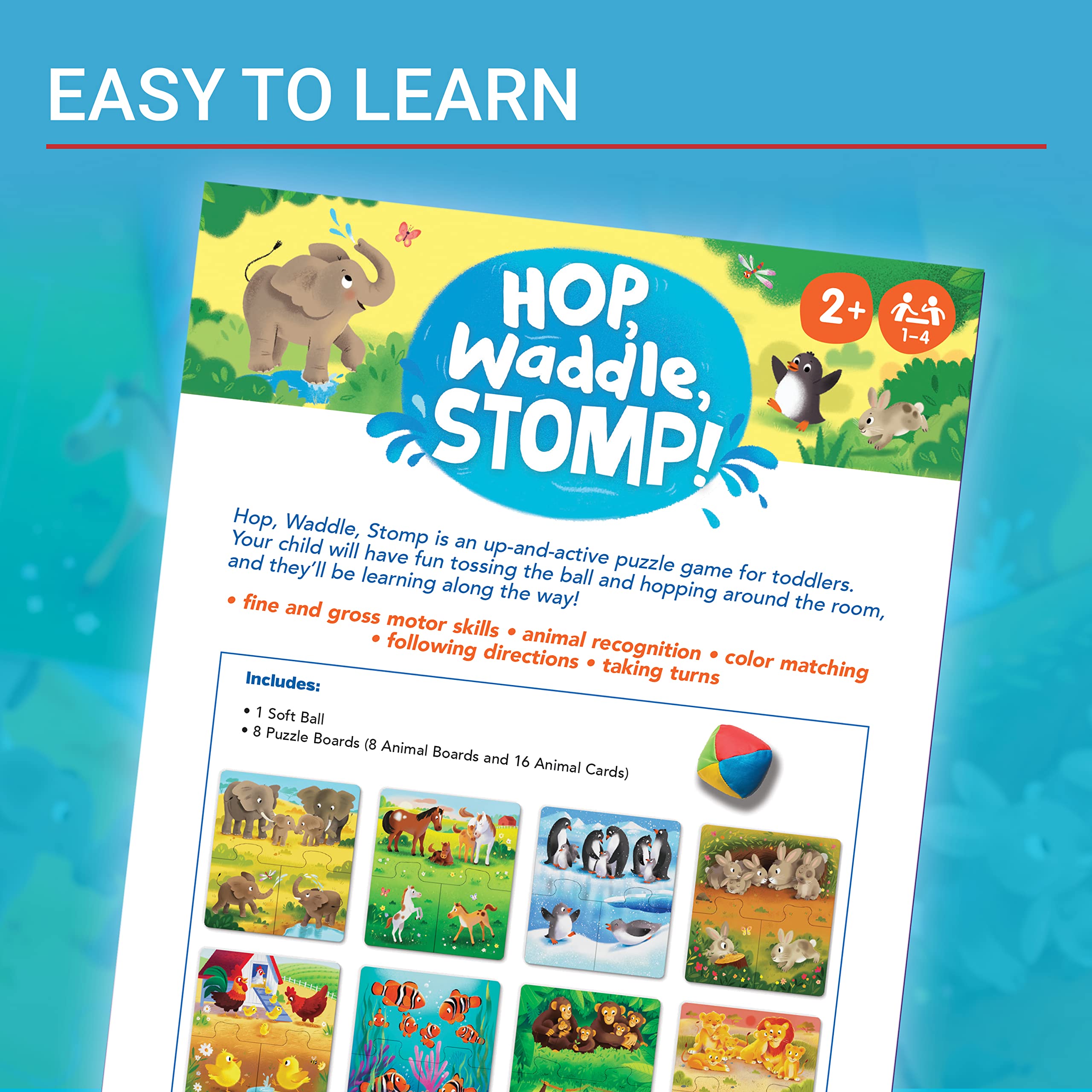 Foto 5 pulgar | Juego De Rompecabezas Ravensburger Hop, Waddle, Stomp! Niños De Más De 2 Años - Venta Internacional.