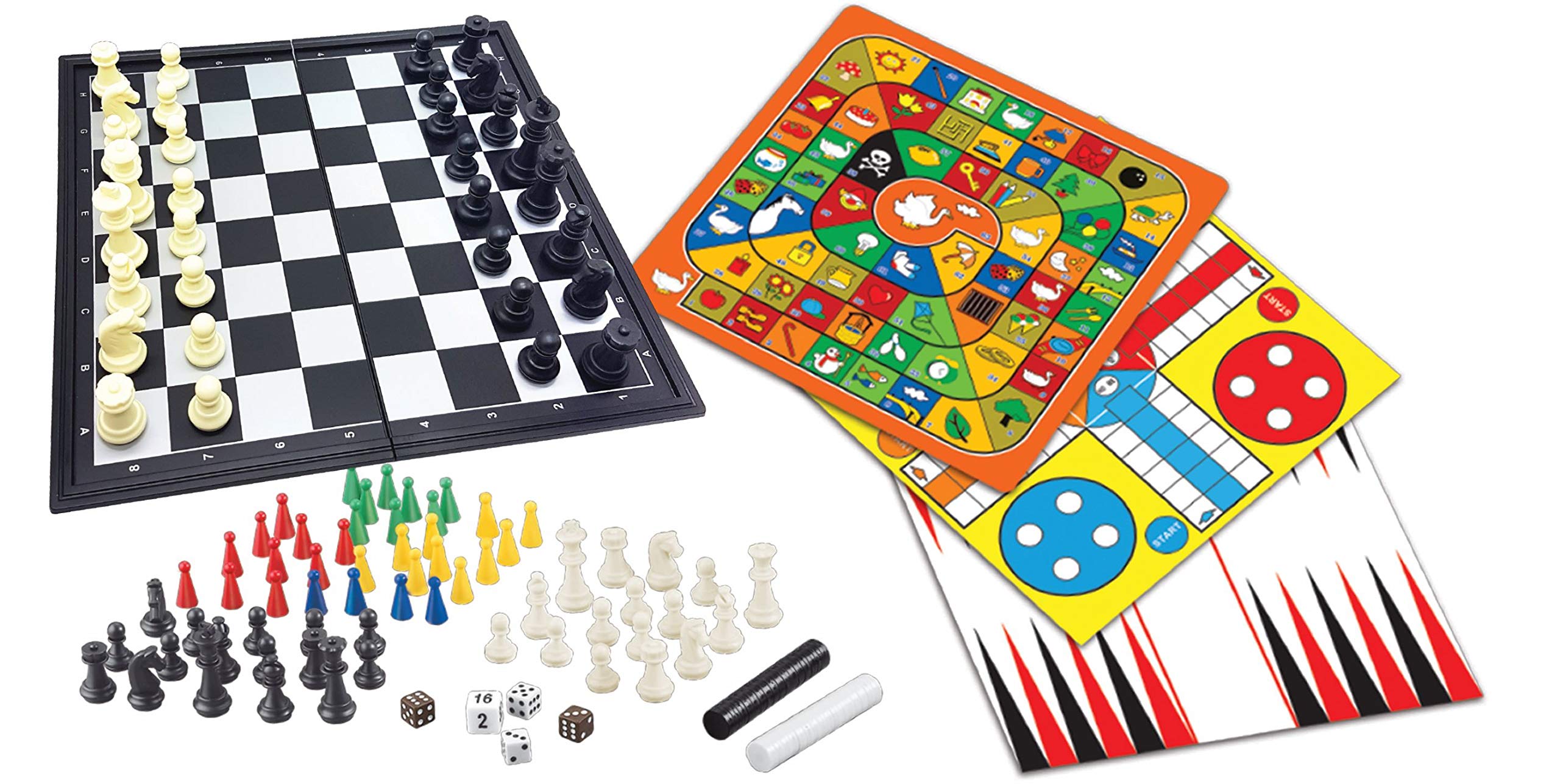 Set De Juegos 8 En 1 Lexibook Jgm800 Chess Checkers Backgammon - Venta Internacional.