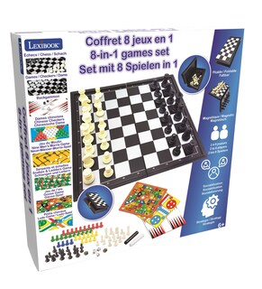 Foto 4 | Set De Juegos 8 En 1 Lexibook Jgm800 Chess Checkers Backgammon - Venta Internacional.