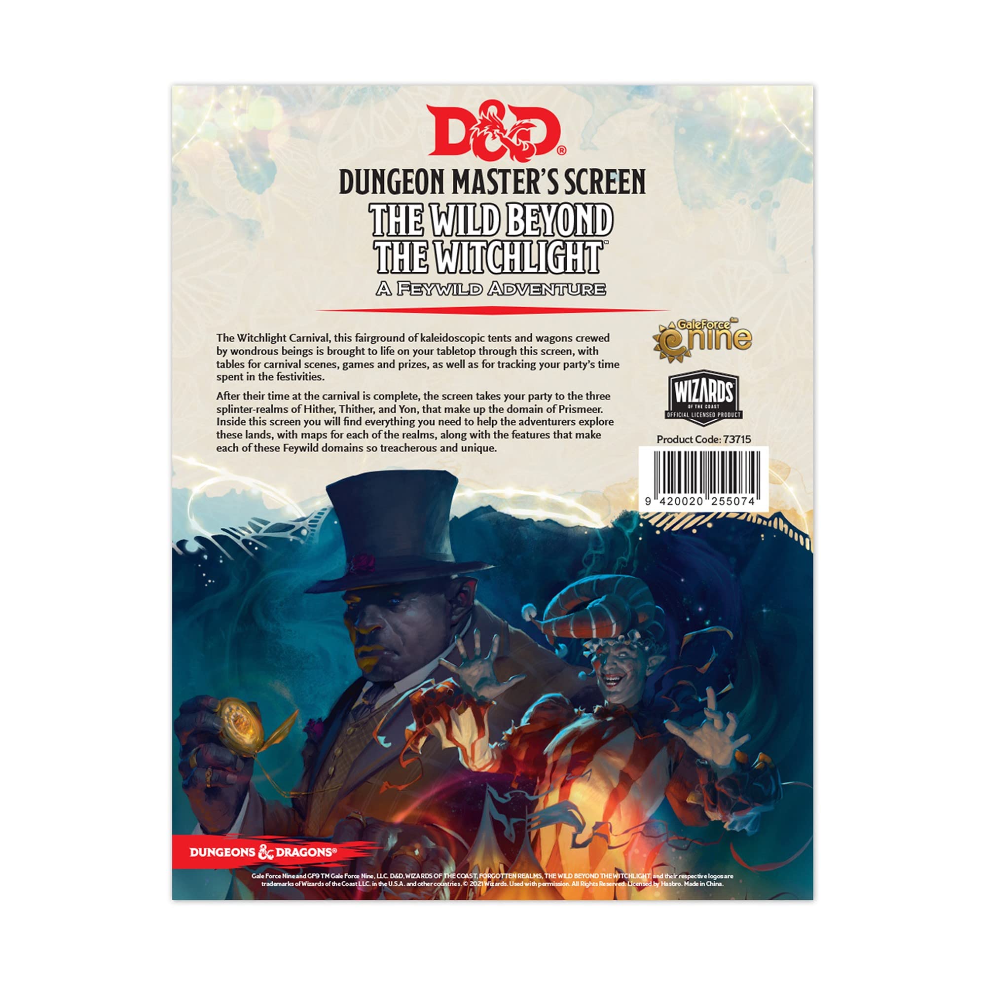 Foto 1 | D&d Gale Force Nine The Wild Más Allá De La Pantalla De Witchlight Dungeon Master - Venta Internacional.