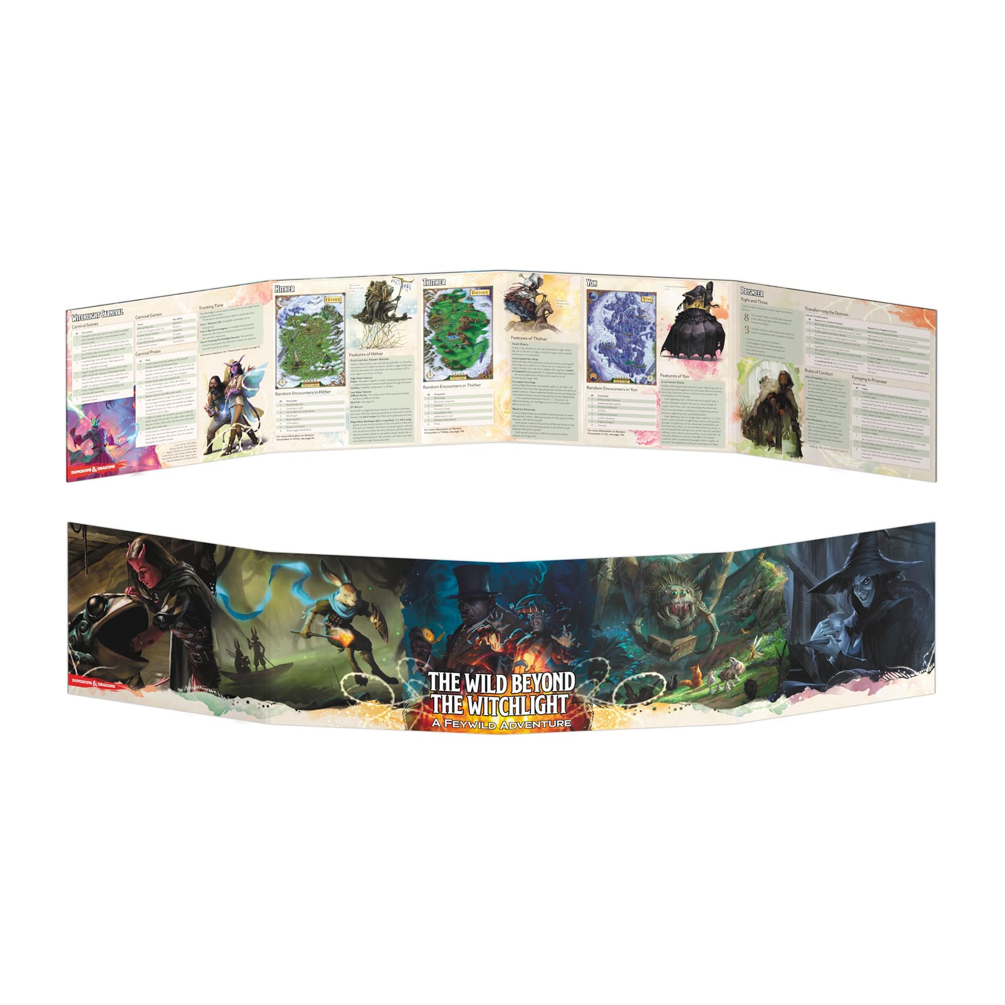 Foto 3 pulgar | D&d Gale Force Nine The Wild Más Allá De La Pantalla De Witchlight Dungeon Master - Venta Internacional.