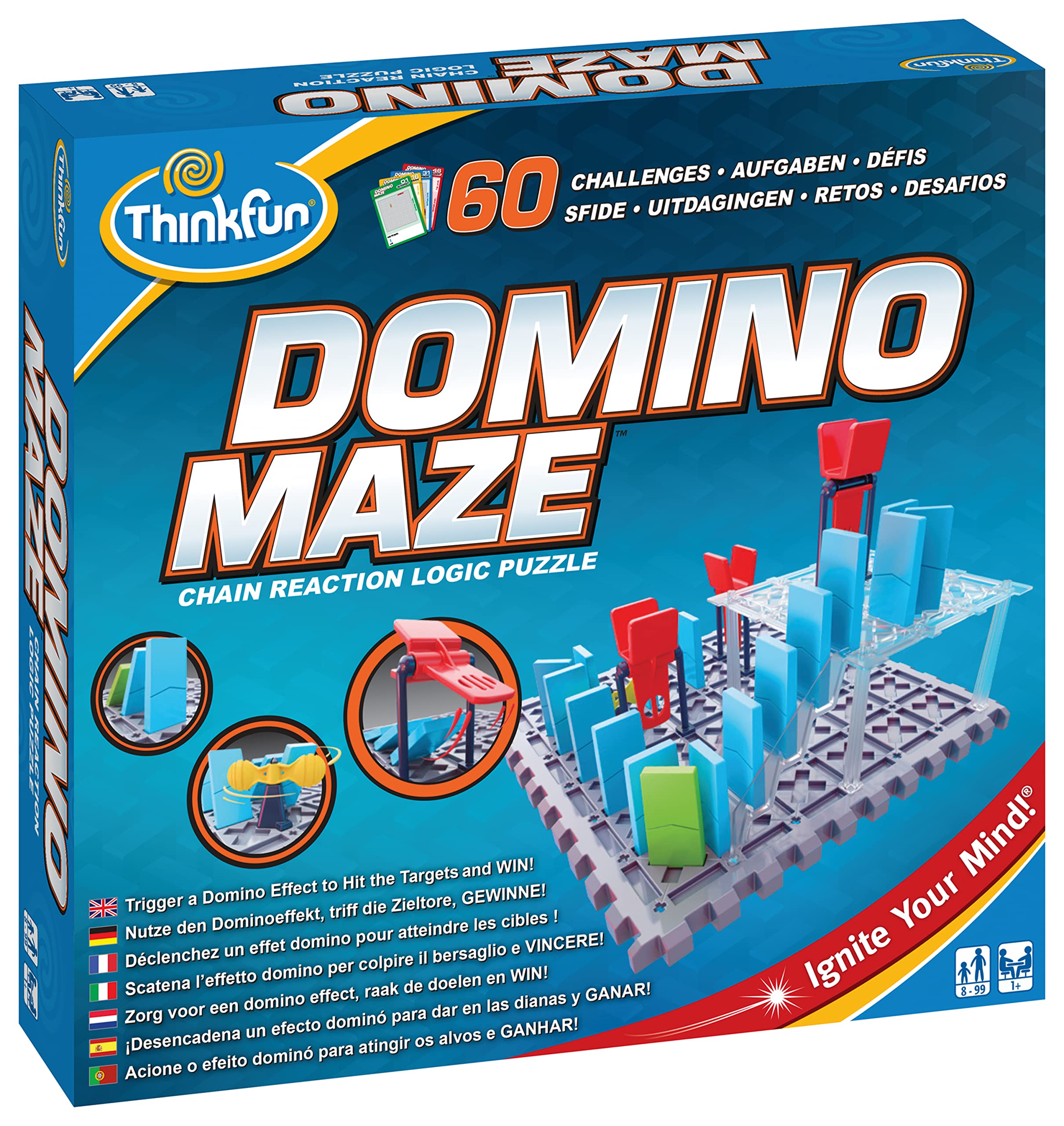 Foto 3 pulgar | Juego De Lógica Stem Domino Maze Thinkfun Para Niños Y Adultos Mayores De 8 Años - Venta Internacional.