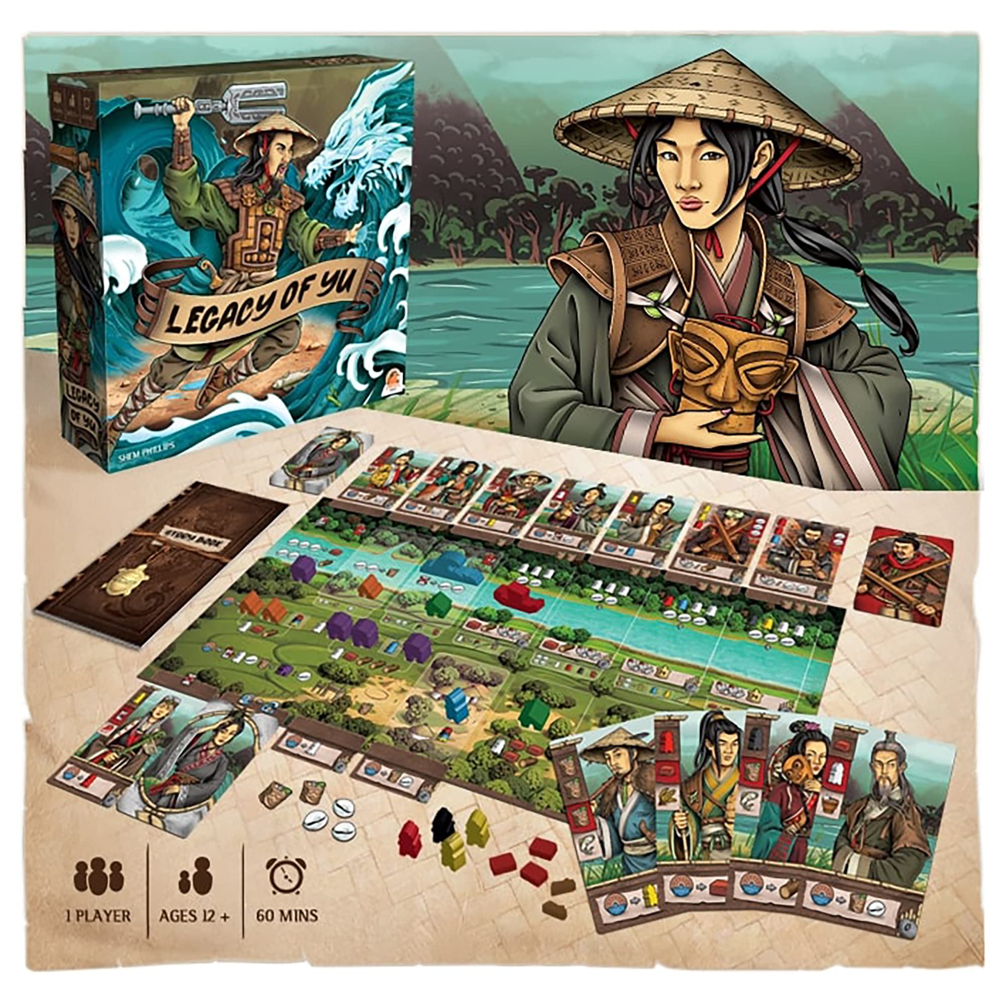 Foto 2 | Juego De Mesa Renegade Legacy Of Yu Solo Campaign Ancient China - Venta Internacional.