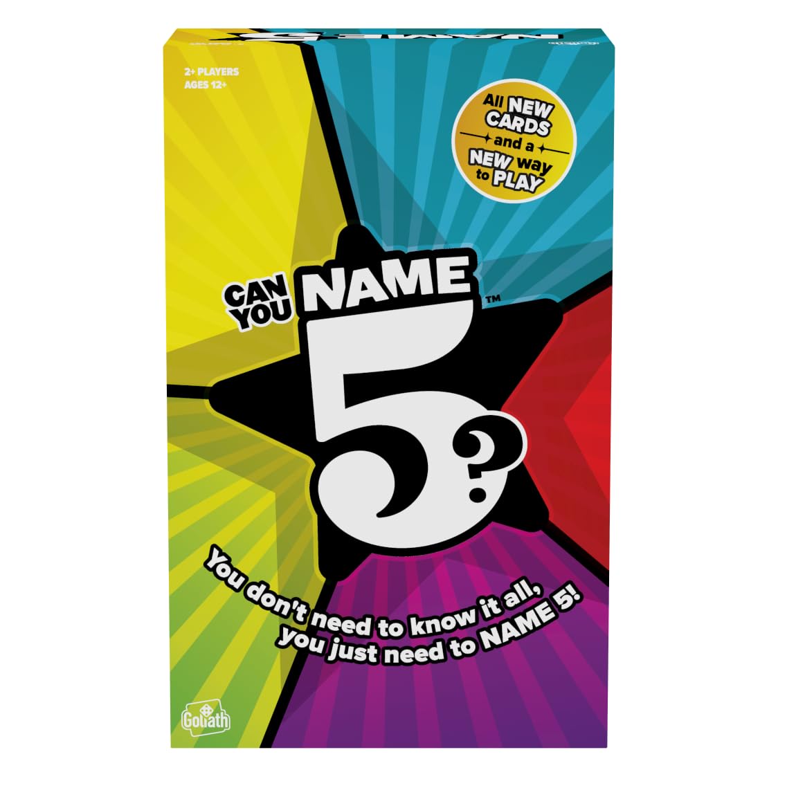 Foto 2 pulgar | Juego De Mesa Goliath Name 5 Para Más De 12 Años, Incluye 144 Cartas - Venta Internacional.