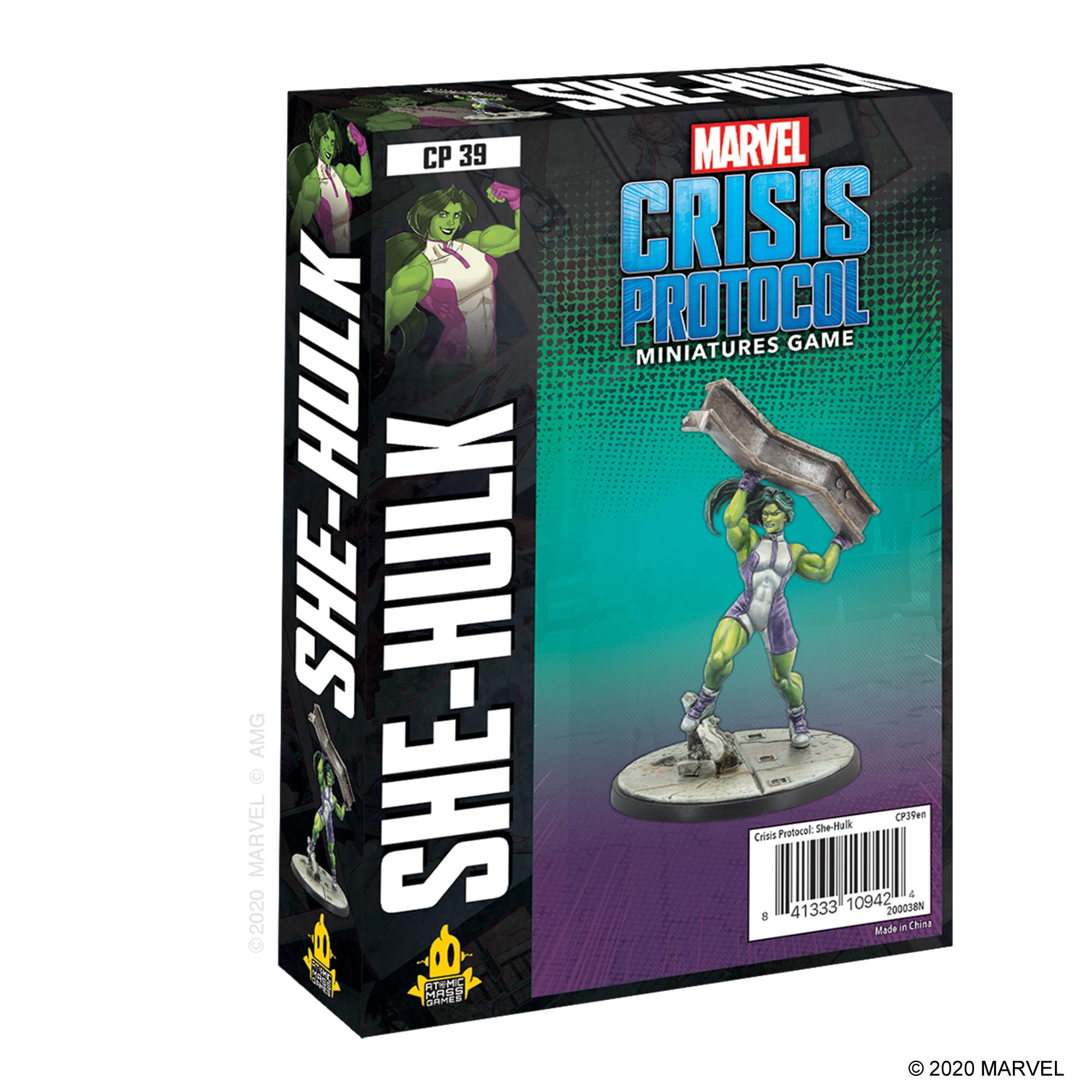 Foto 2 pulgar | Paquete De Personajes Atomic Mass Games Marvel Crisis She-hulk - Venta Internacional.