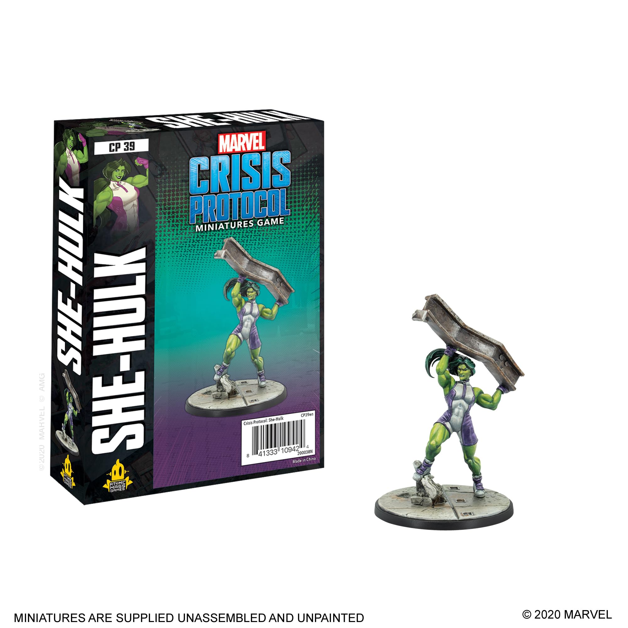 Foto 3 pulgar | Paquete De Personajes Atomic Mass Games Marvel Crisis She-hulk - Venta Internacional.