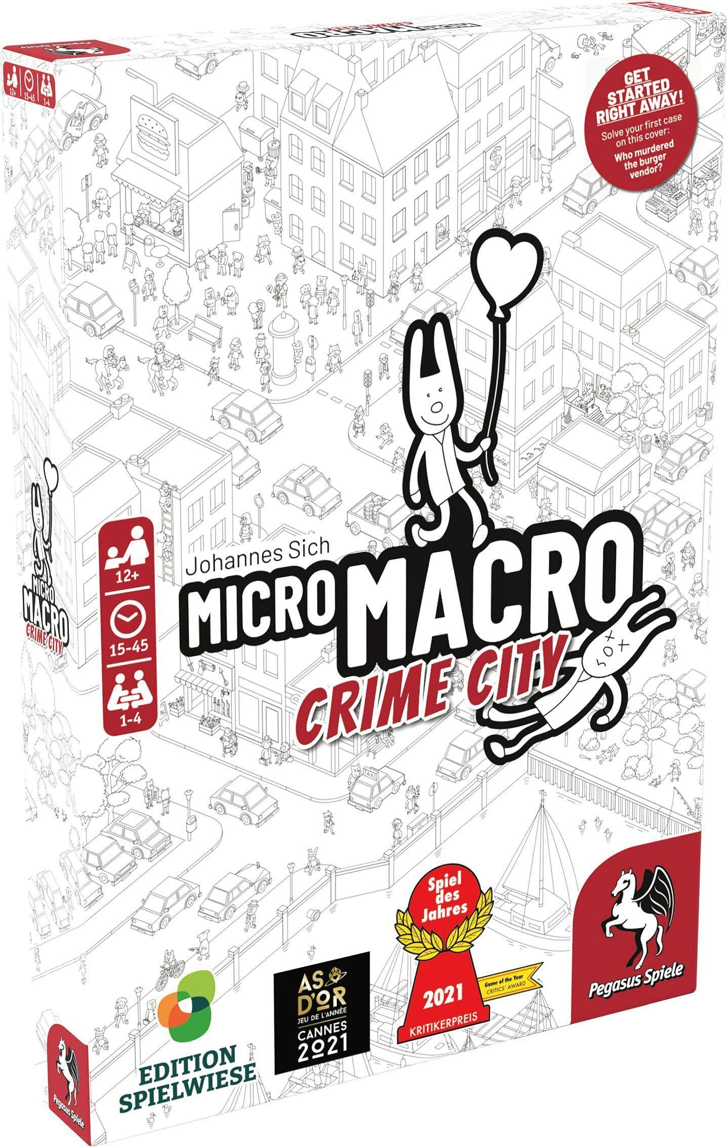 Foto 2 pulgar | Juego De Mesa Pegasus Spiele Micromacro: Crime City 12+ Years - Venta Internacional.