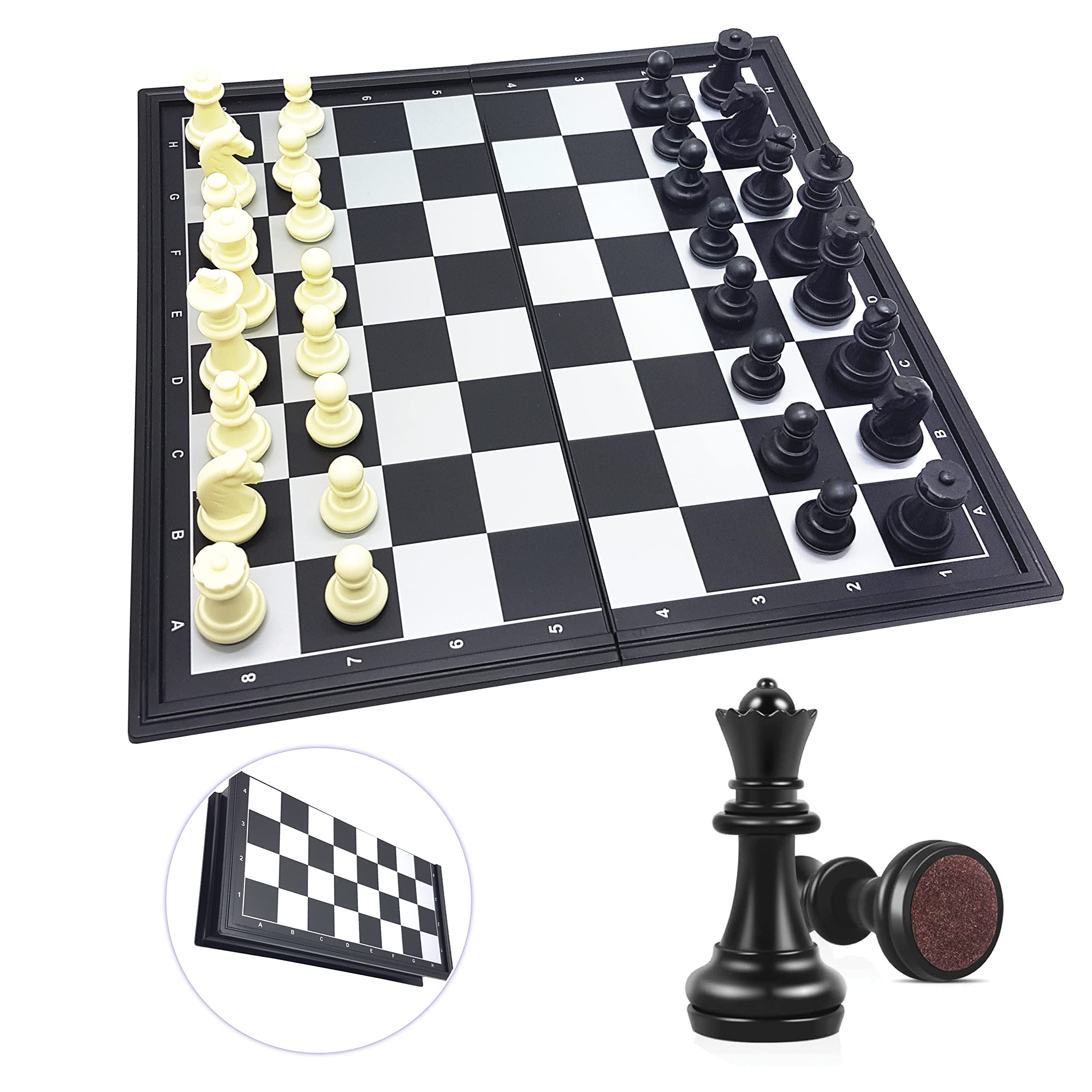 Foto 2 pulgar | Juego De Ajedrez Lexibook Chessman Classic Magnético Plegable - Venta Internacional.