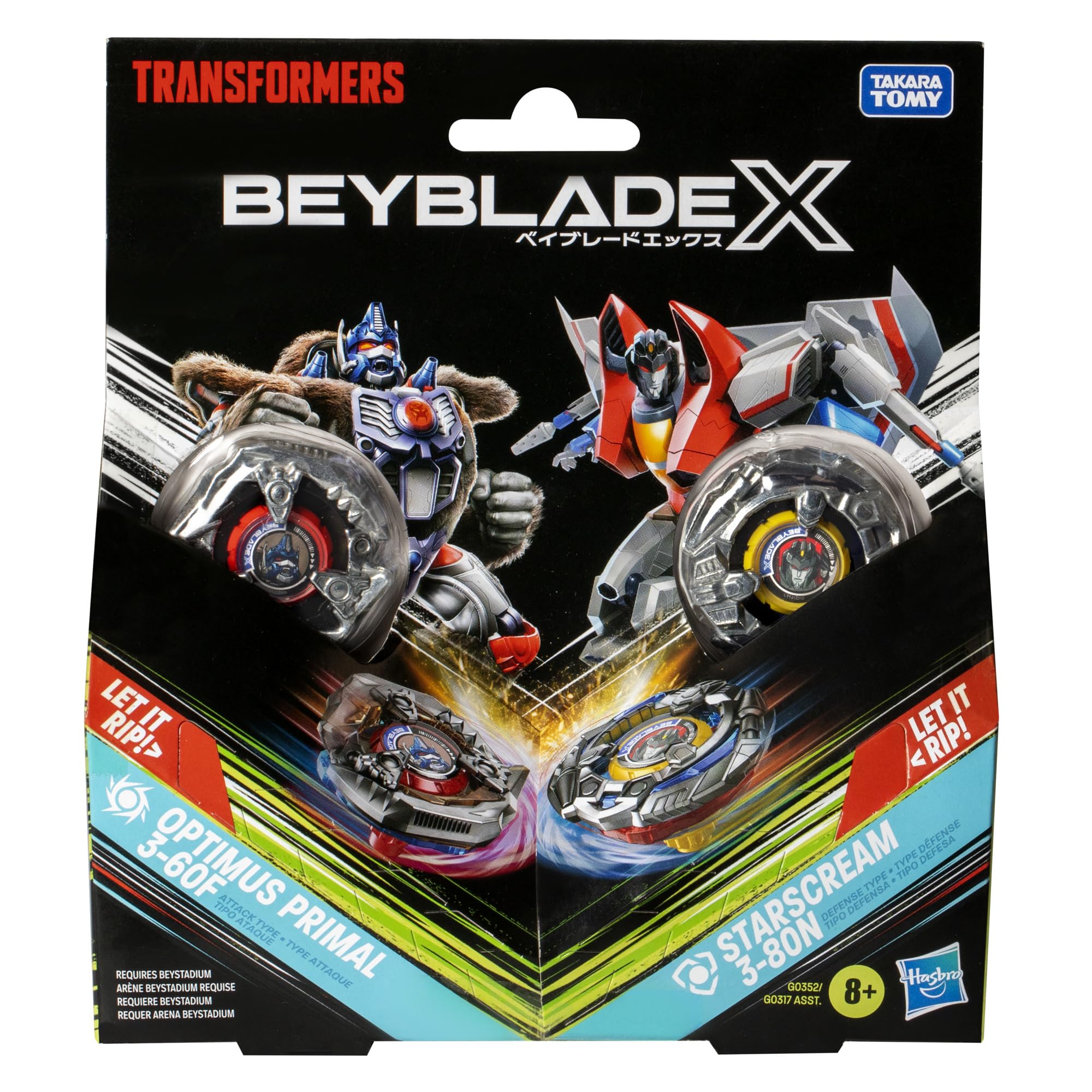 Foto 3 | Set Multipack Beyblade X Transformers Collab Para Niños De 8 Años - Venta Internacional.