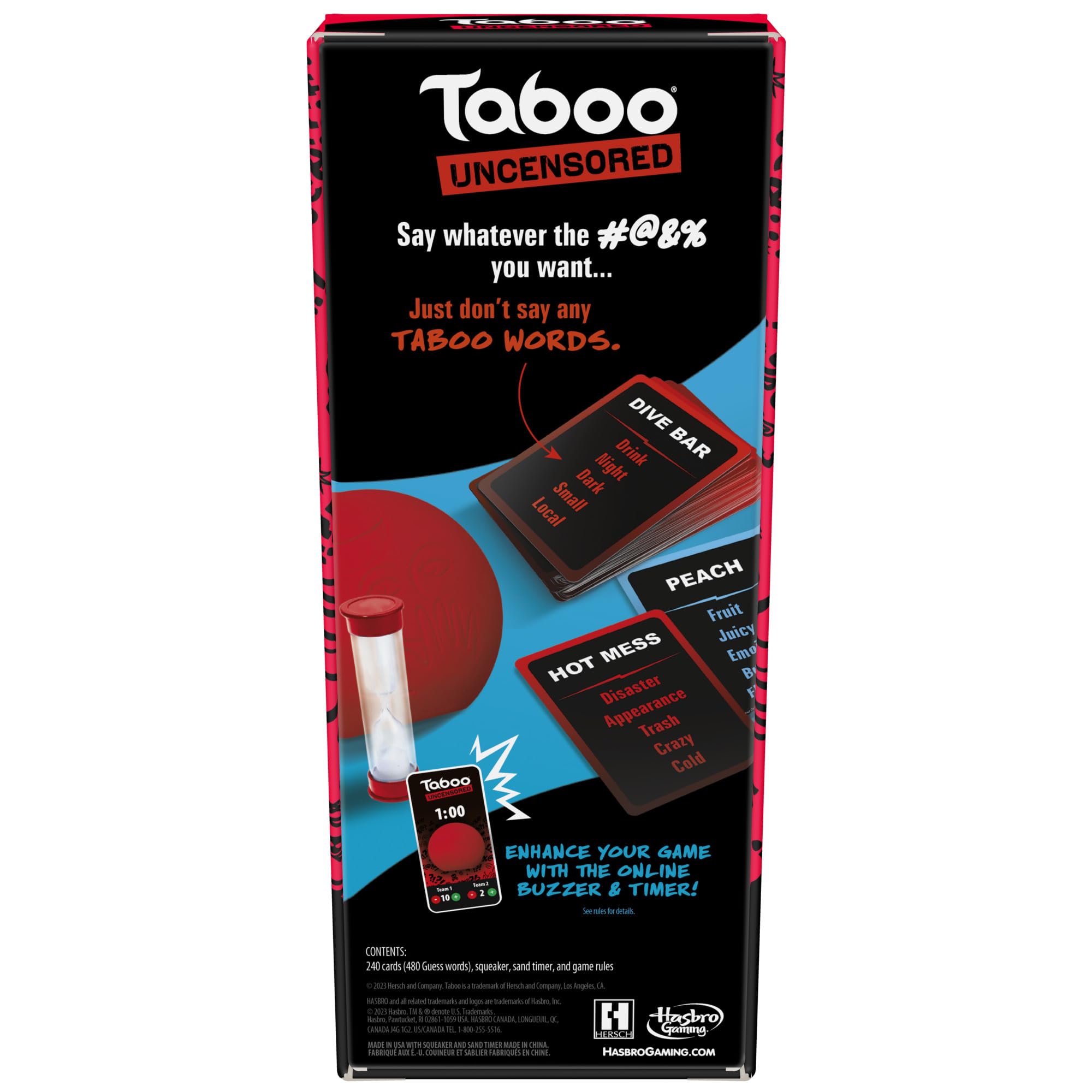 Foto 3 pulgar | Juego De Mesa Hasbro Gaming Taboo Sin Censura Para Adultos Mayores De 17 Años - Venta Internacional.
