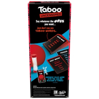 Foto 2 | Juego De Mesa Hasbro Gaming Taboo Sin Censura Para Adultos Mayores De 17 Años - Venta Internacional.