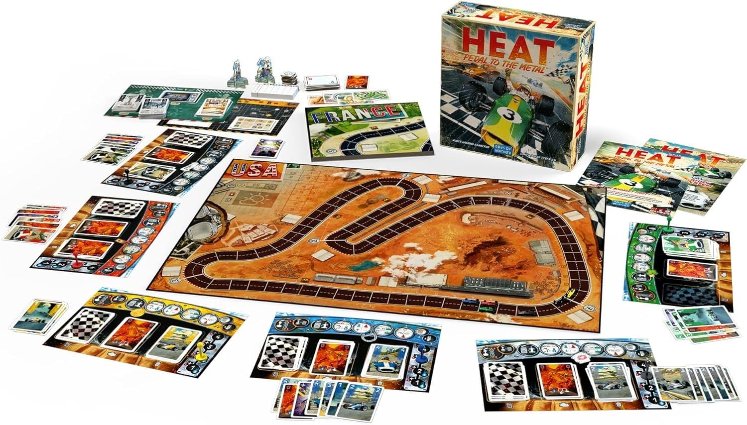 Foto 4 pulgar | Juego De Mesa Heat: Pedal To The Metal Intense Car Racing Para Niños Mayores De 10 Años - Venta Internacional.