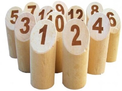 Foto 2 | Juego De Bolos Y Alfileres De Madera Molkky Para Divertirte Al Aire Libre - Venta Internacional.