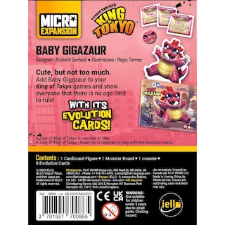 Foto 2 | Expansión De Juegos De Cartas Iello King Of Tokyo Baby Gigazaur - Venta Internacional.