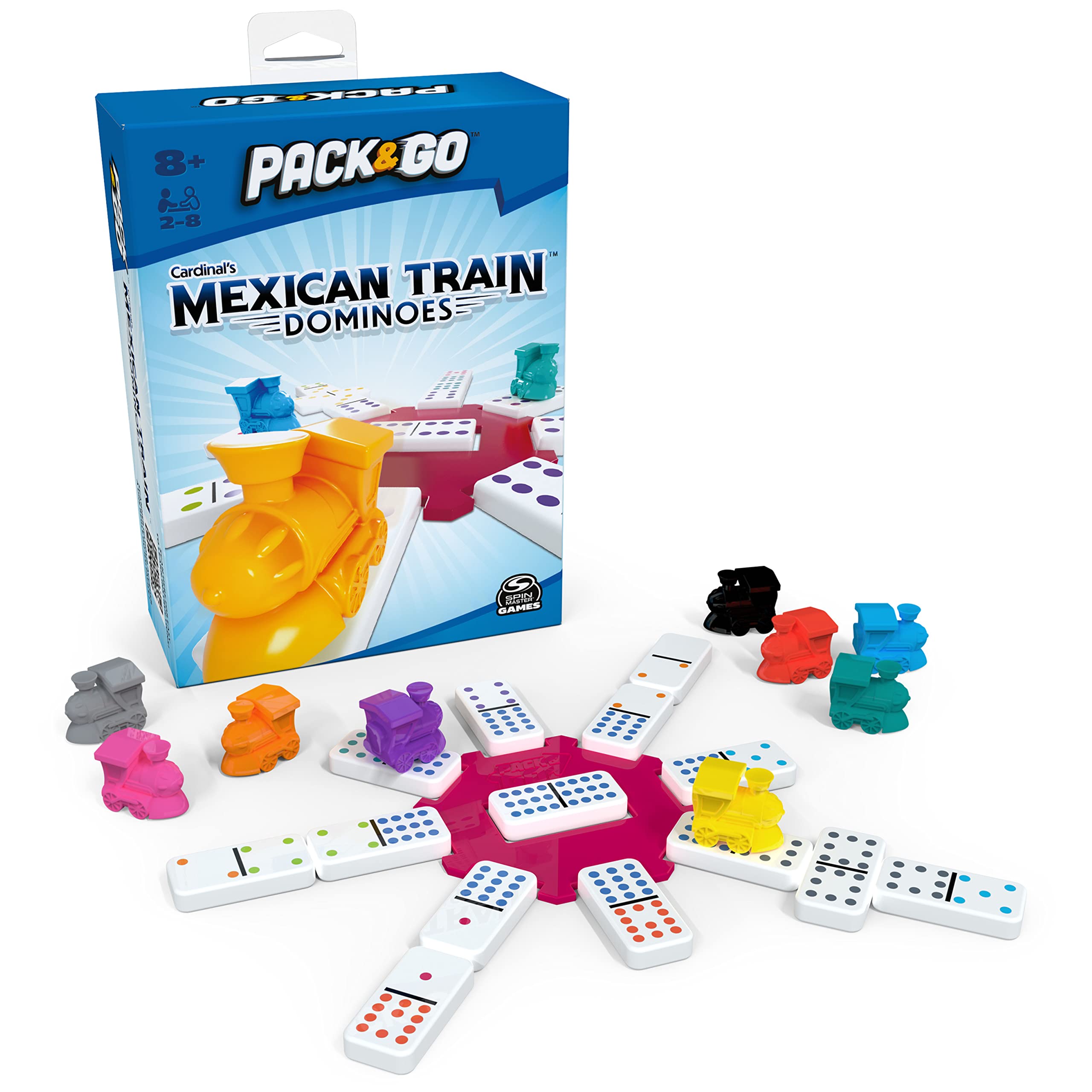 Set De Dominó Spin Master Games Mexican Train Con Funda - Venta Internacional.
