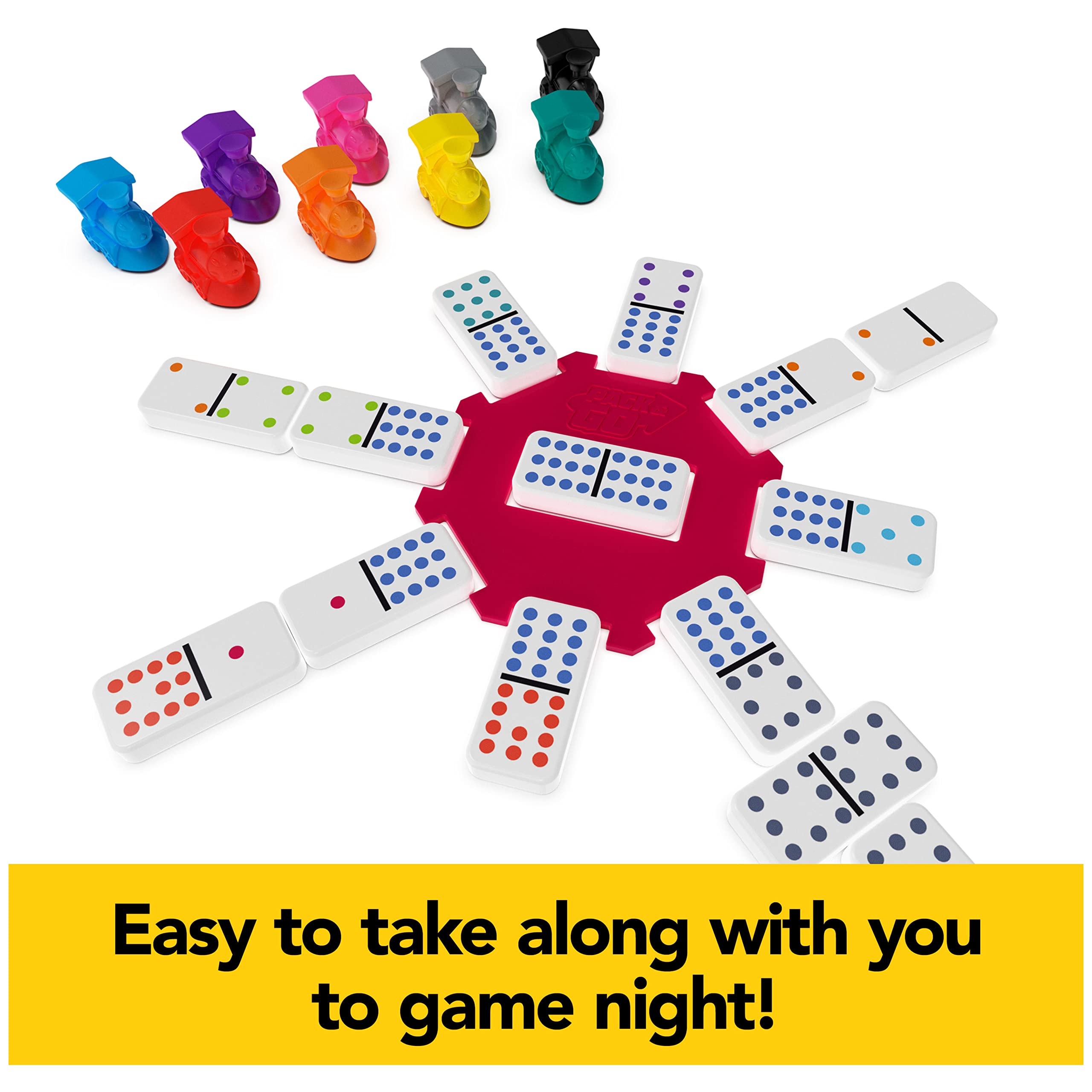Foto 4 pulgar | Set De Dominó Spin Master Games Mexican Train Con Funda - Venta Internacional.