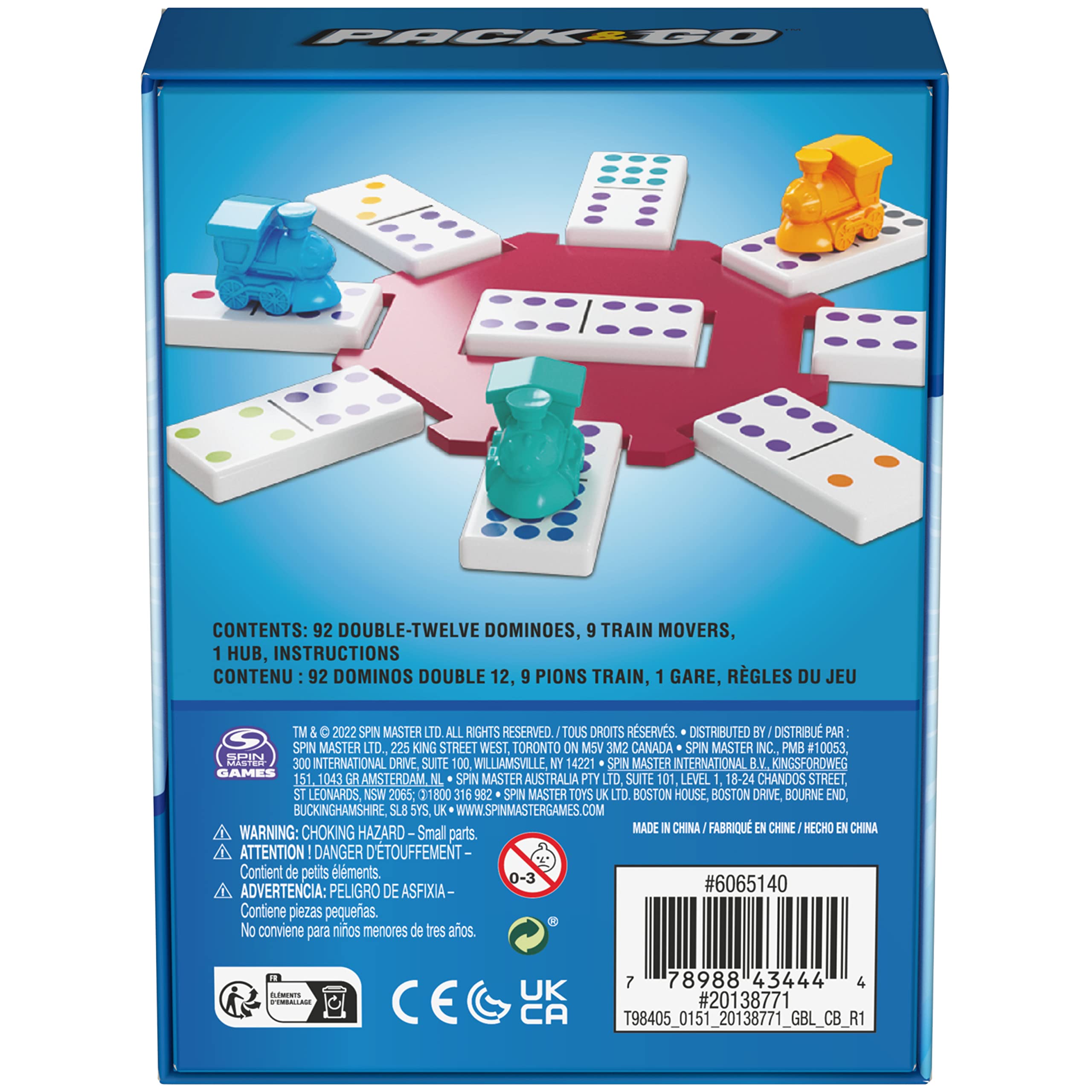 Foto 5 pulgar | Set De Dominó Spin Master Games Mexican Train Con Funda - Venta Internacional.