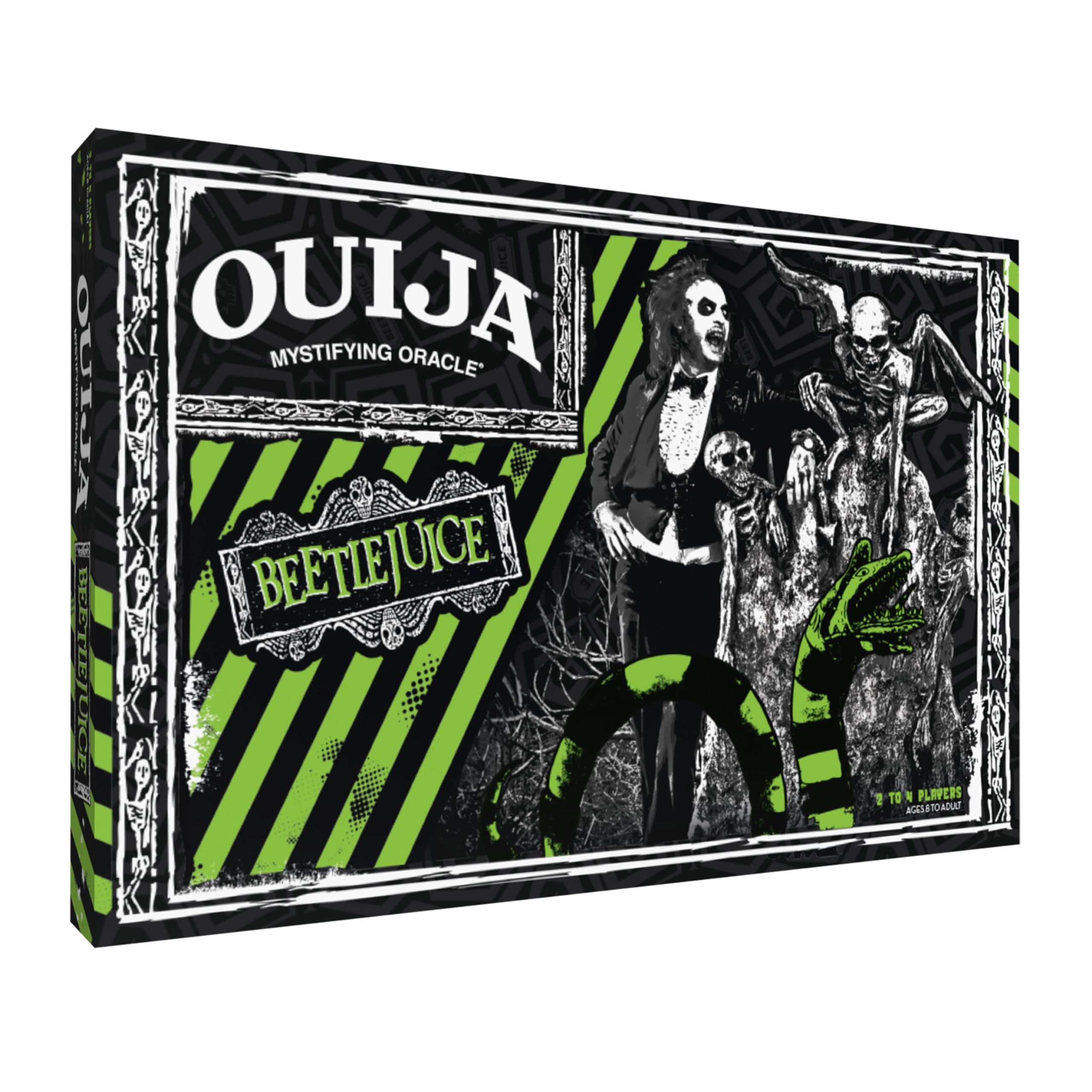 Foto 2 pulgar | Juego De Mesa Ouija Usapoly Inspirado En Beetlejuice Para Mayores De 8 Años - Venta Internacional.