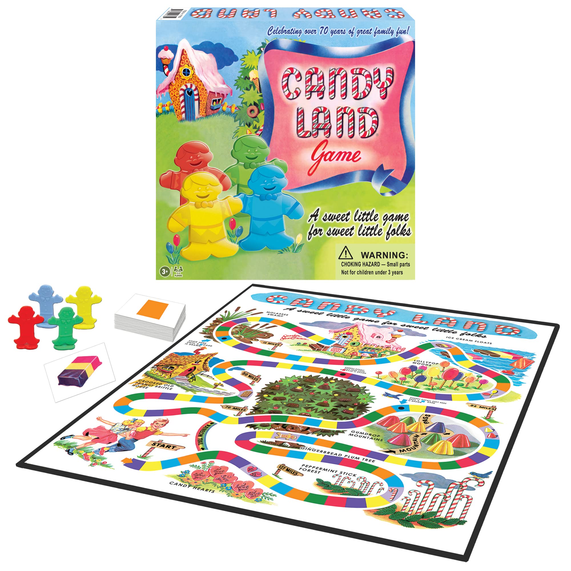 Foto 2 pulgar | Juego De Mesa Winning Moves Candy Land 65th Anniversary Para 4 Jugadores - Venta Internacional.