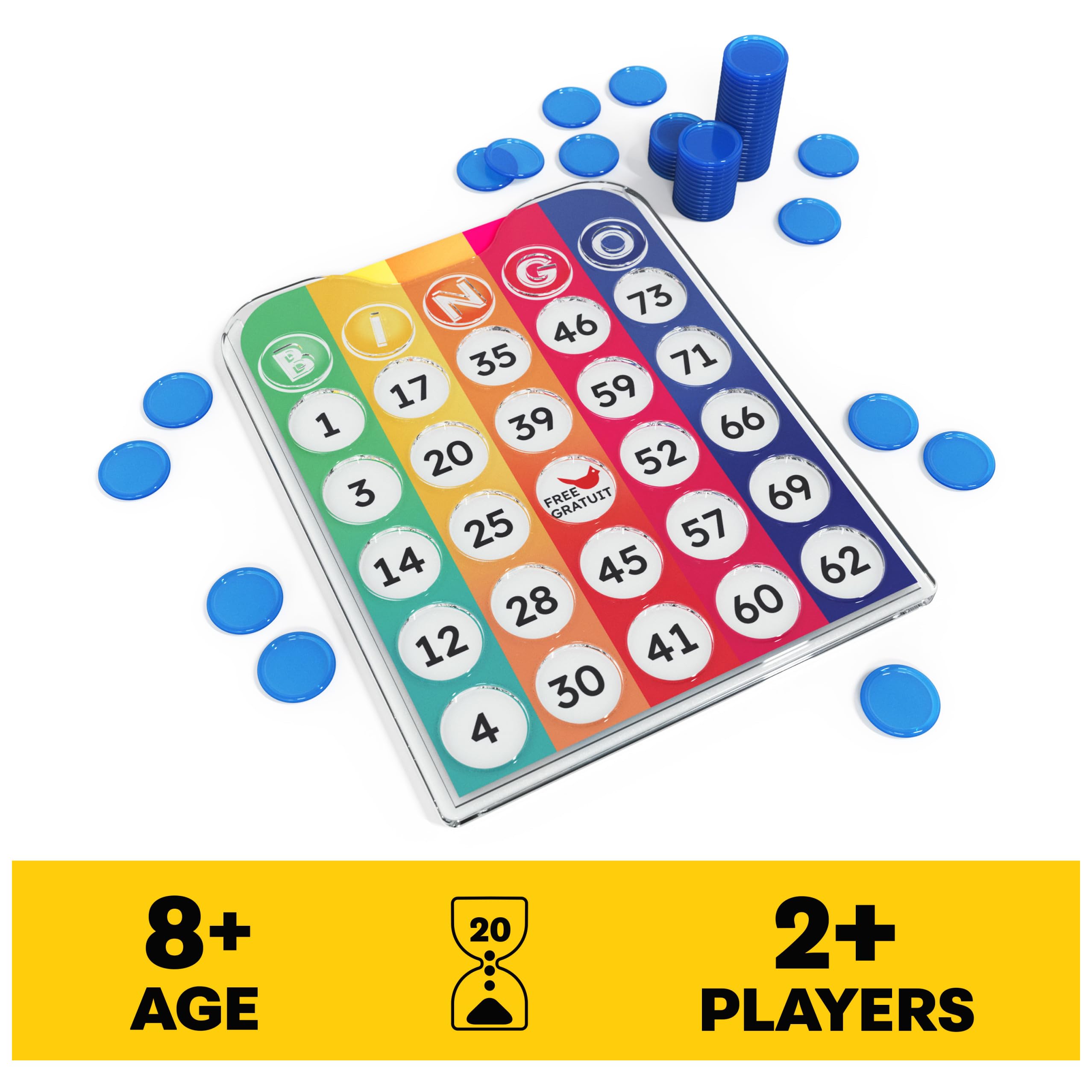 Foto 2 | Juego De Bingo Spin Master Games Pack & Go Con Rainbow Chips - Venta Internacional.