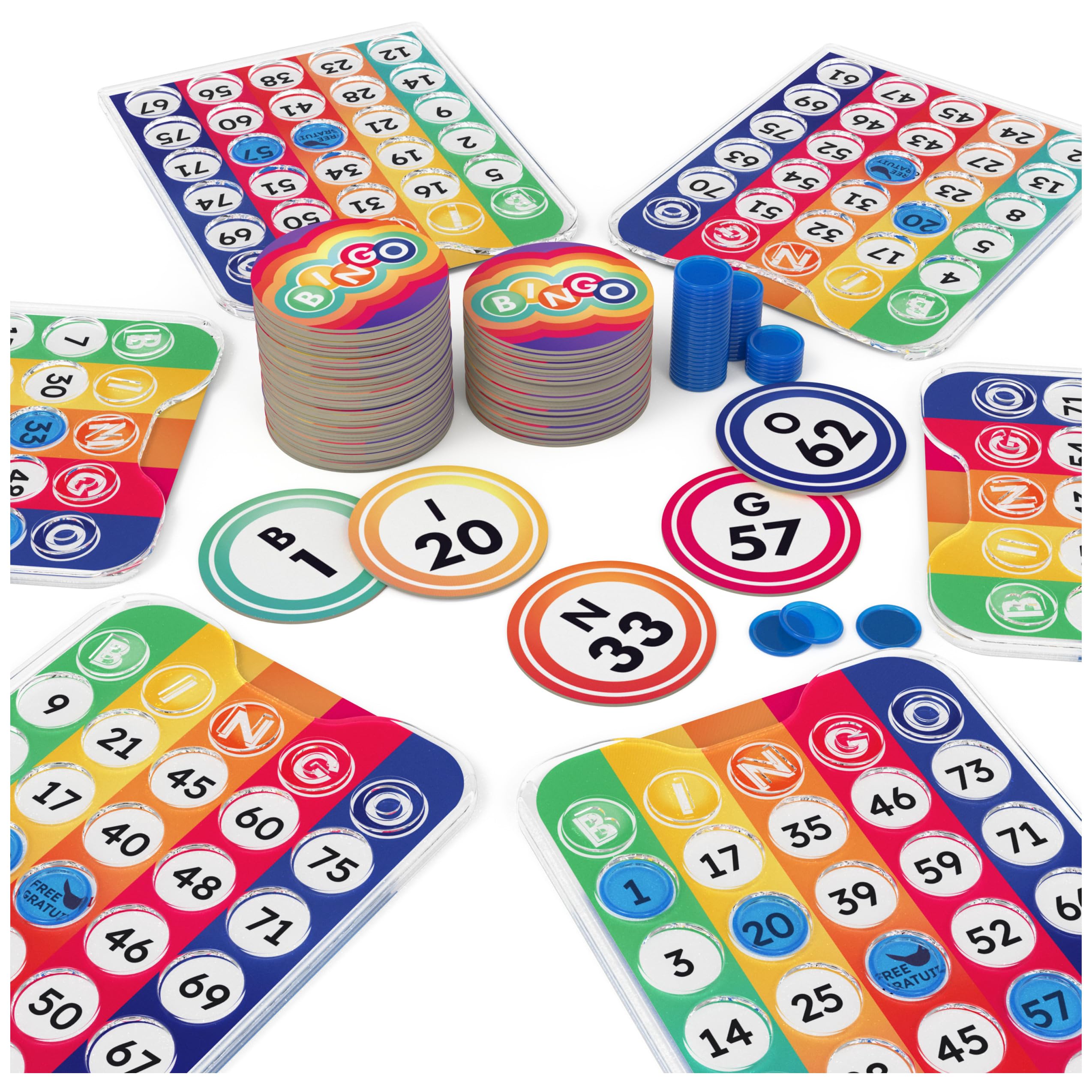 Foto 6 | Juego De Bingo Spin Master Games Pack & Go Con Rainbow Chips - Venta Internacional.