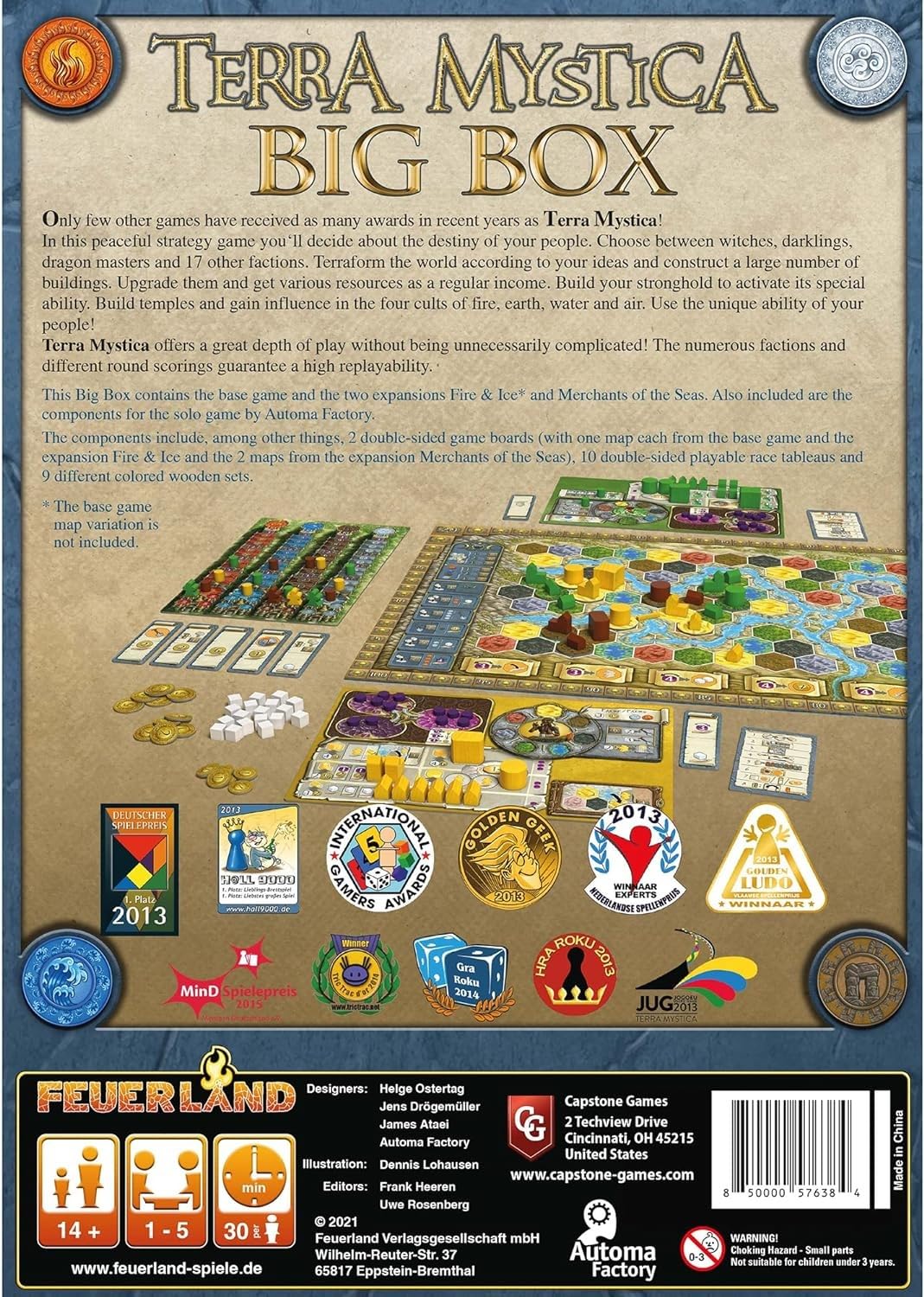 Foto 3 pulgar | Juego De Mesa Capstone Games Terra Mystica Big Box - Venta Internacional.