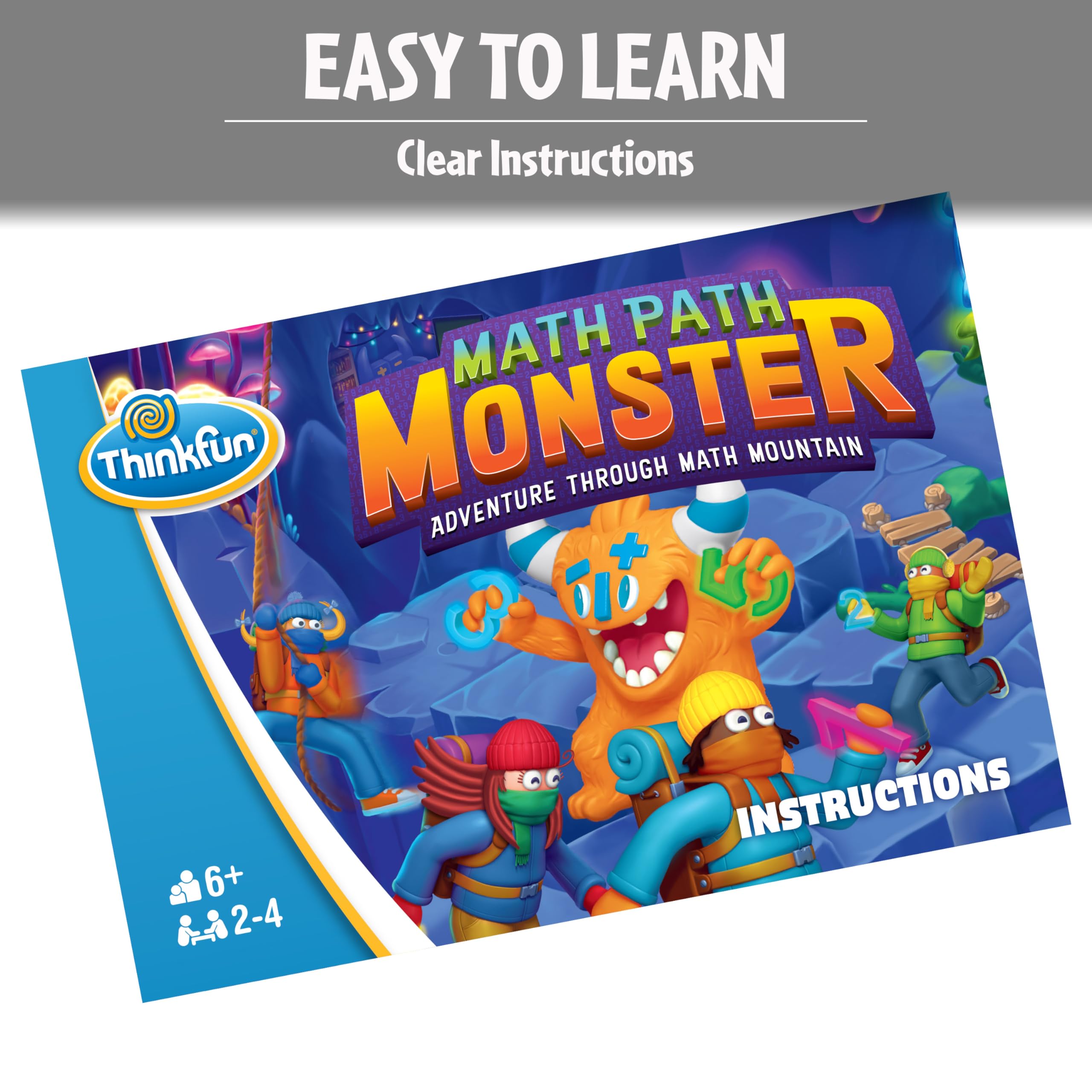 Foto 3 | Juego De Mesa Thinkfun Math Path Monster Math Skills Kids - Venta Internacional.