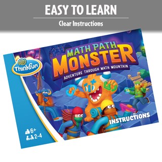 Foto 3 | Juego De Mesa Thinkfun Math Path Monster Math Skills Kids - Venta Internacional.